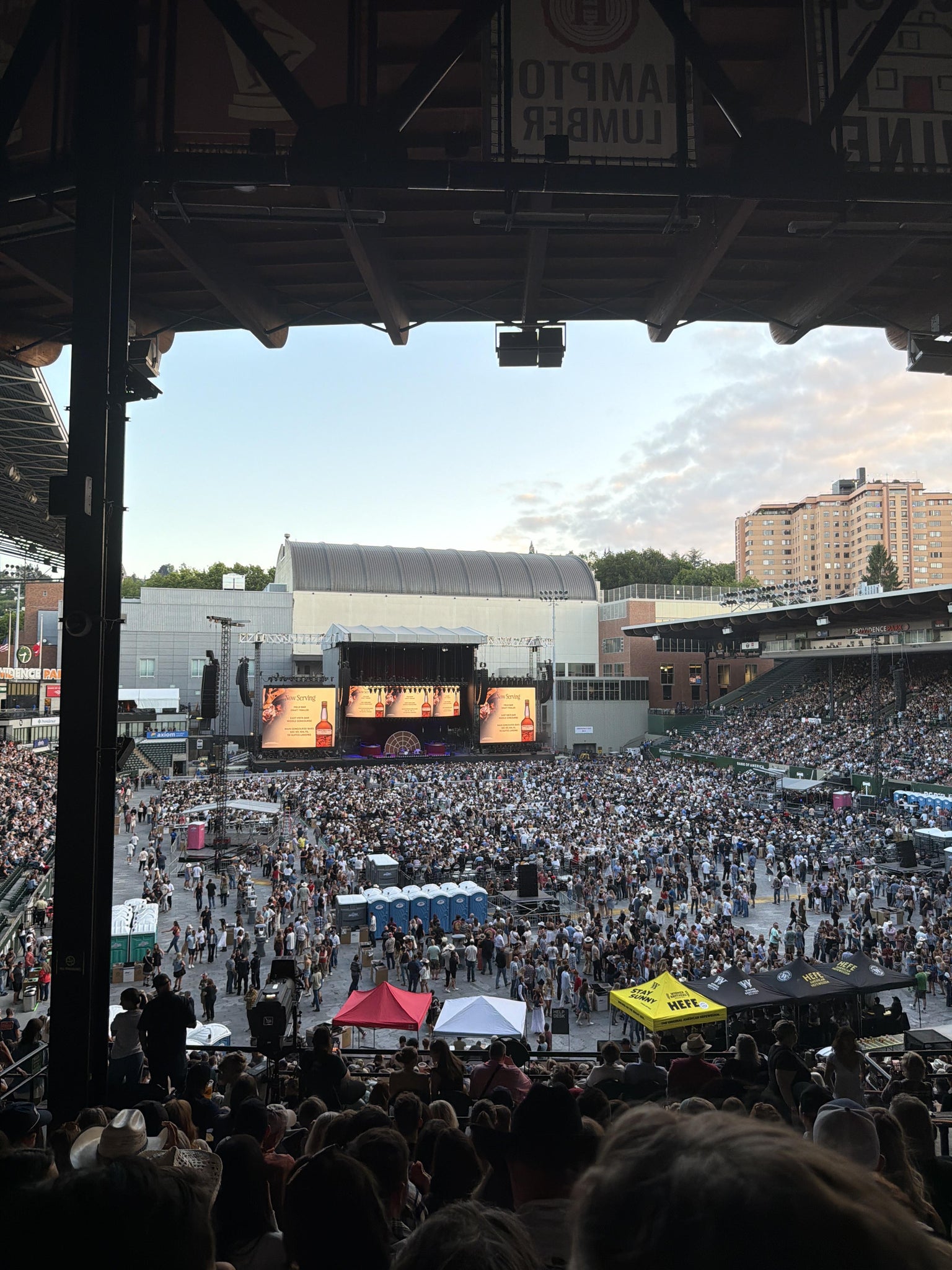 Real Fan View taken from Section 204 at Providence Park by Tarek A