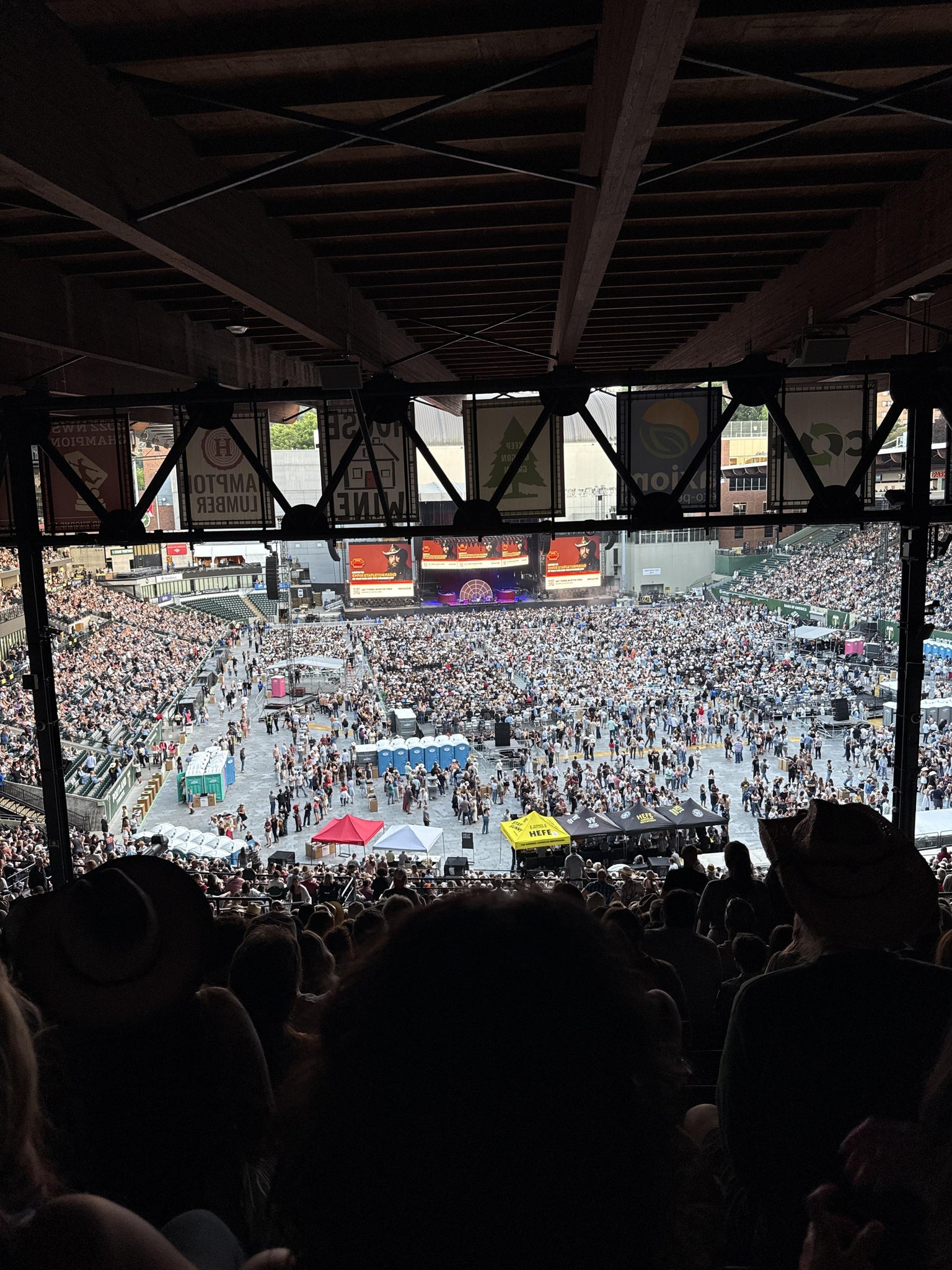 Real Fan View taken from Section 205 at Providence Park by Daniel S