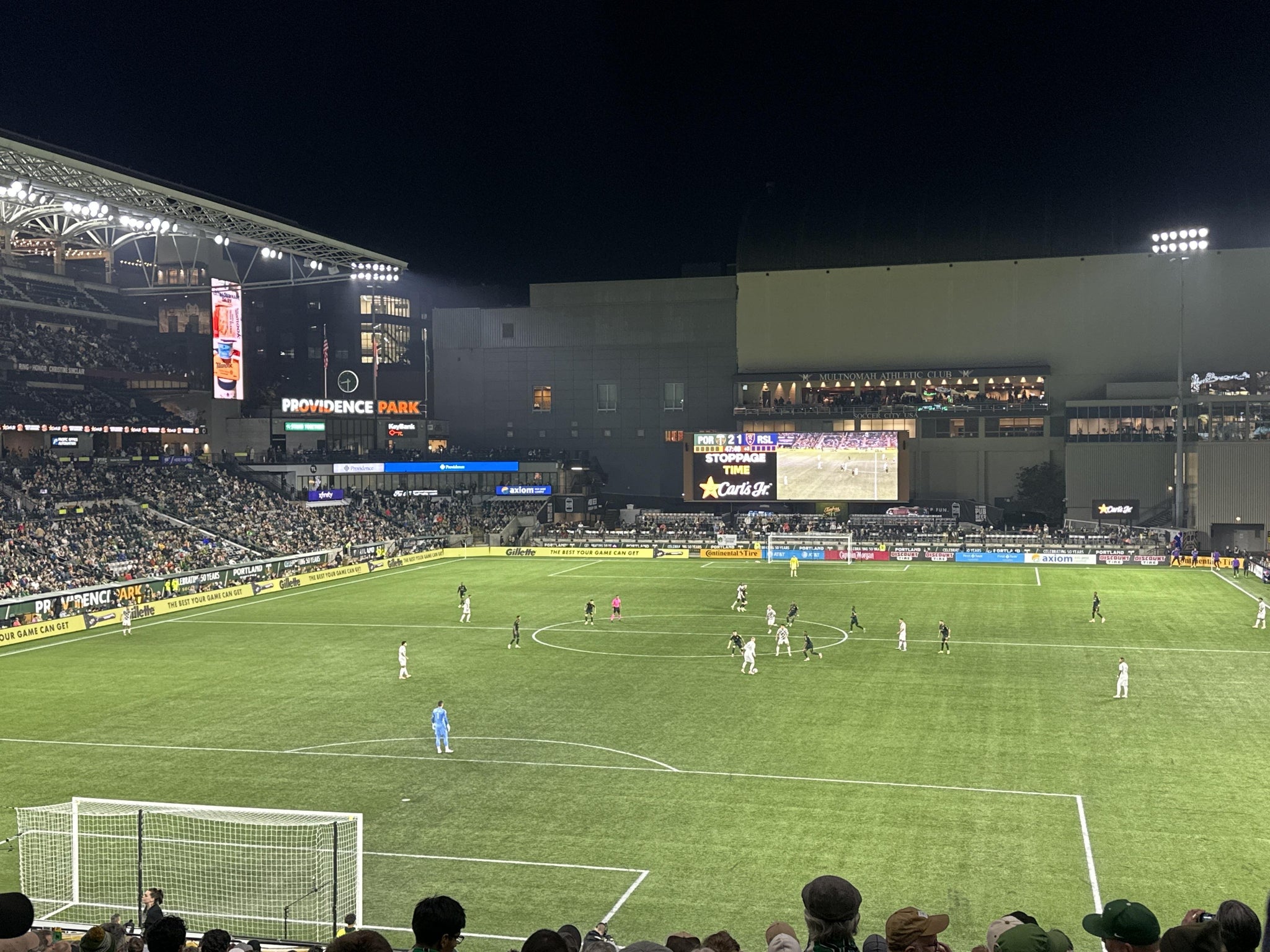 Vue réelle des fans prise de la Section 209 au site Providence Park par Daniel C