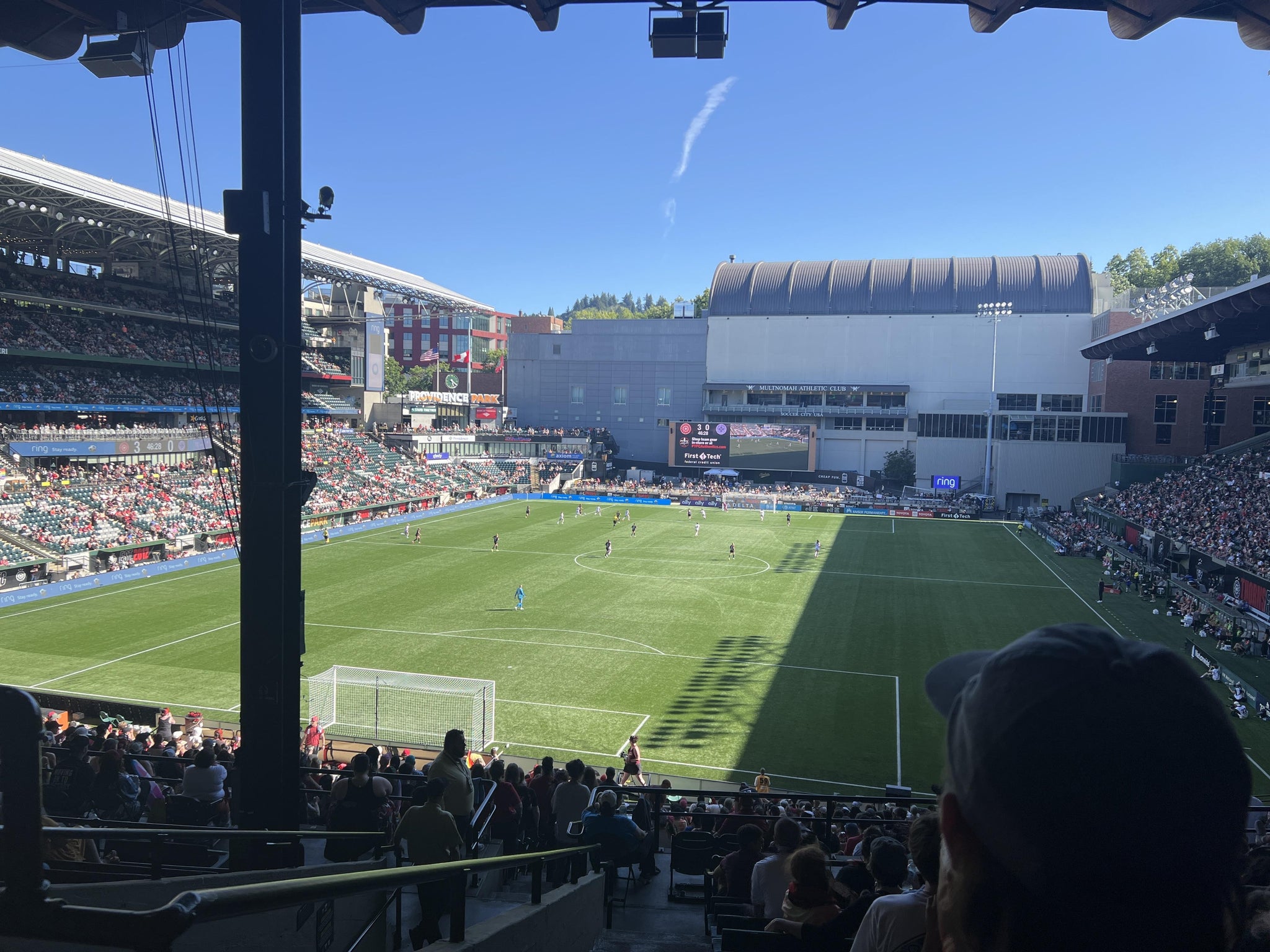 Vue réelle des fans prise de la Section 209 au site Providence Park par Catarina W
