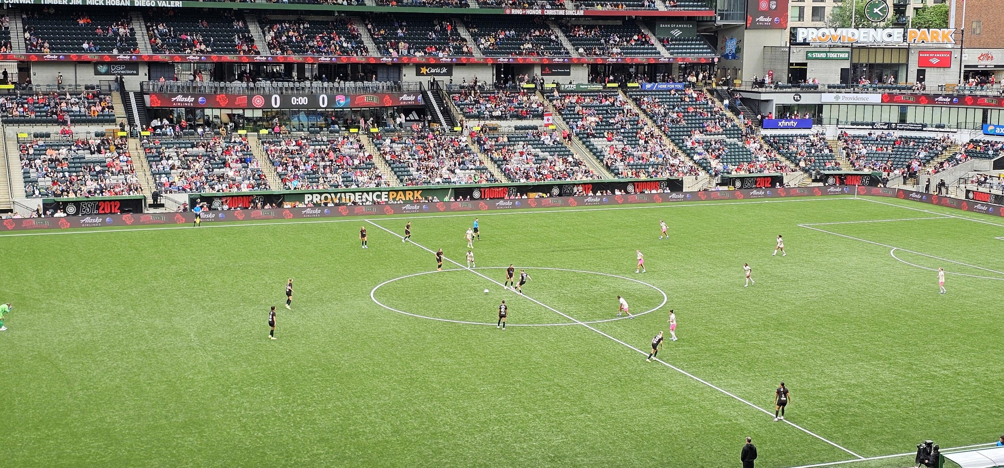 Real Fan View taken from Section 215 at Providence Park by Barbara T