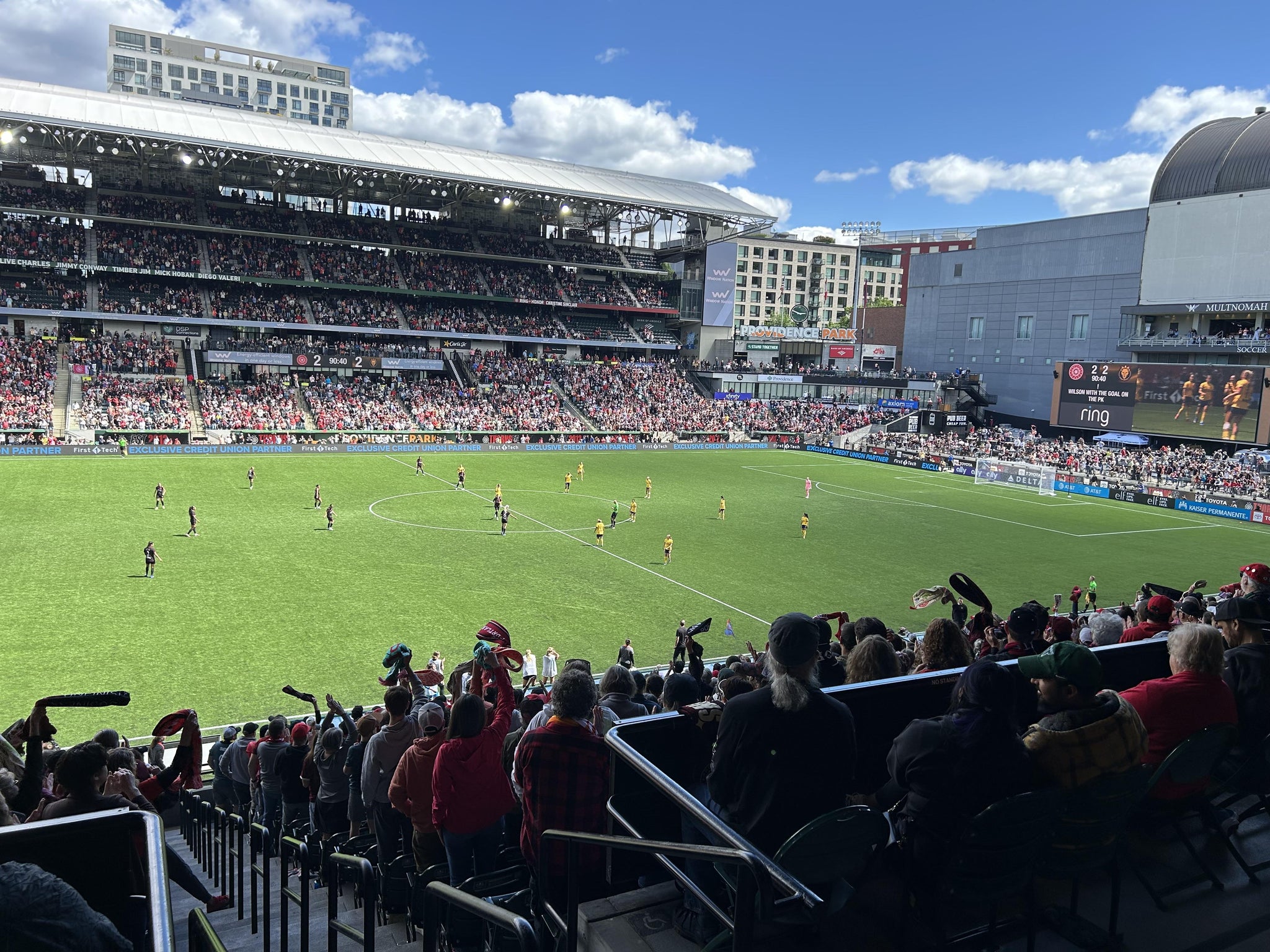 Real Fan View taken from Section 216 at Providence Park by Jon P