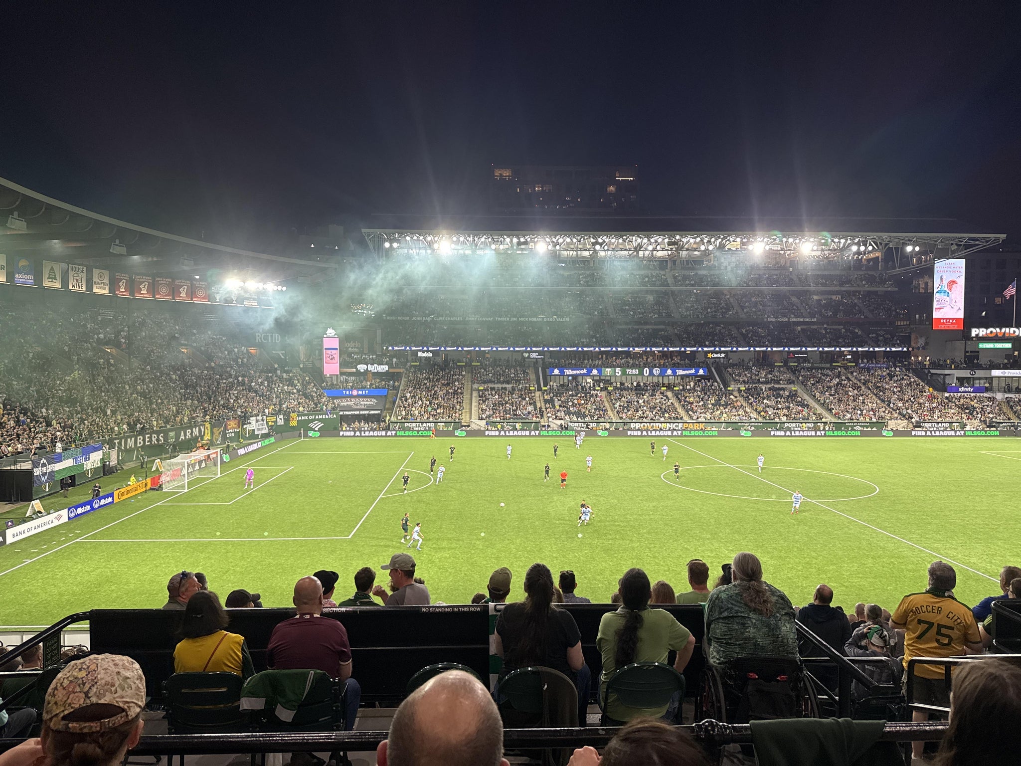 Real Fan View taken from Section 216 at Providence Park by Jesse G
