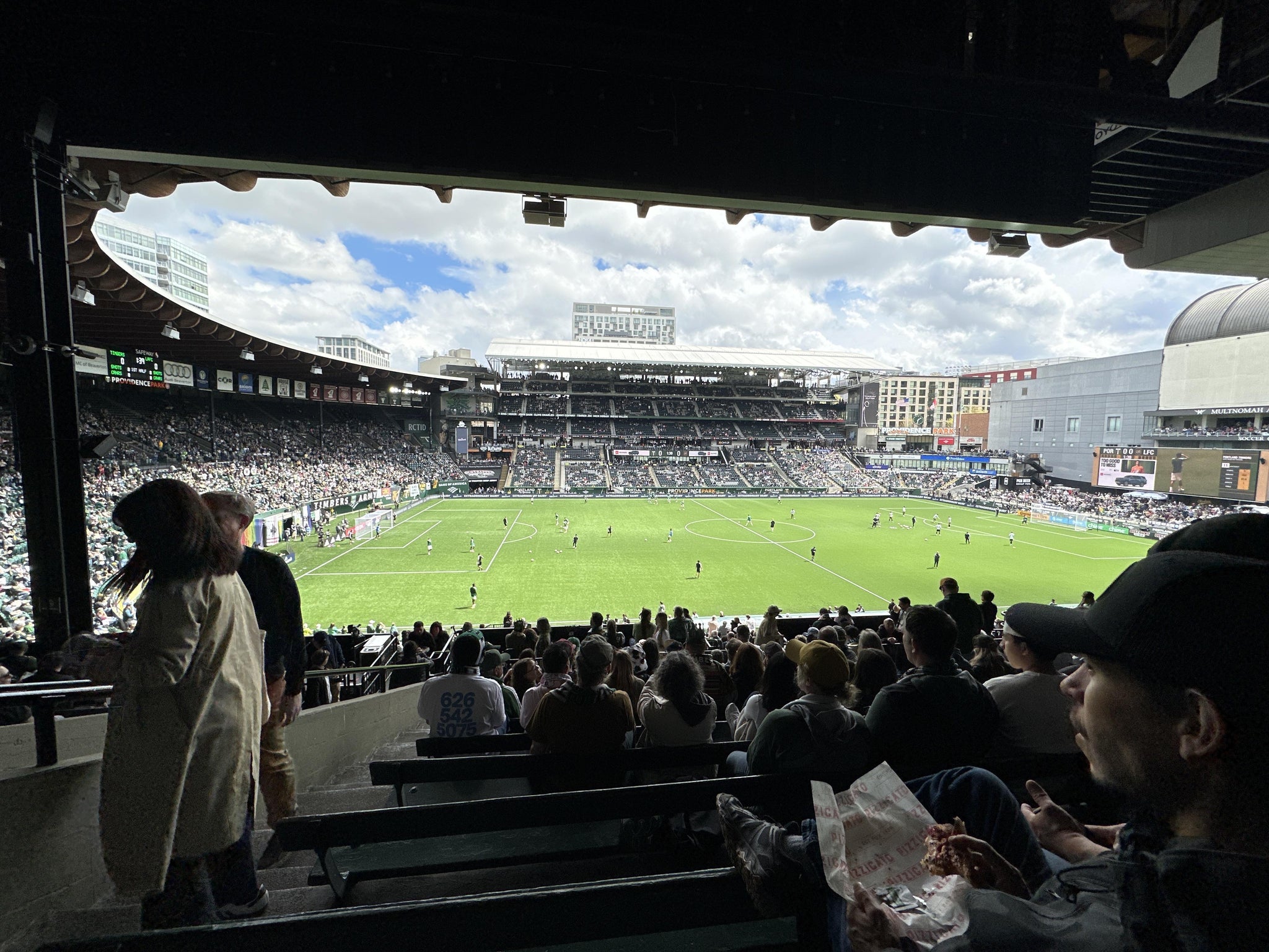Real Fan View taken from Section 216 at Providence Park by Aimee B