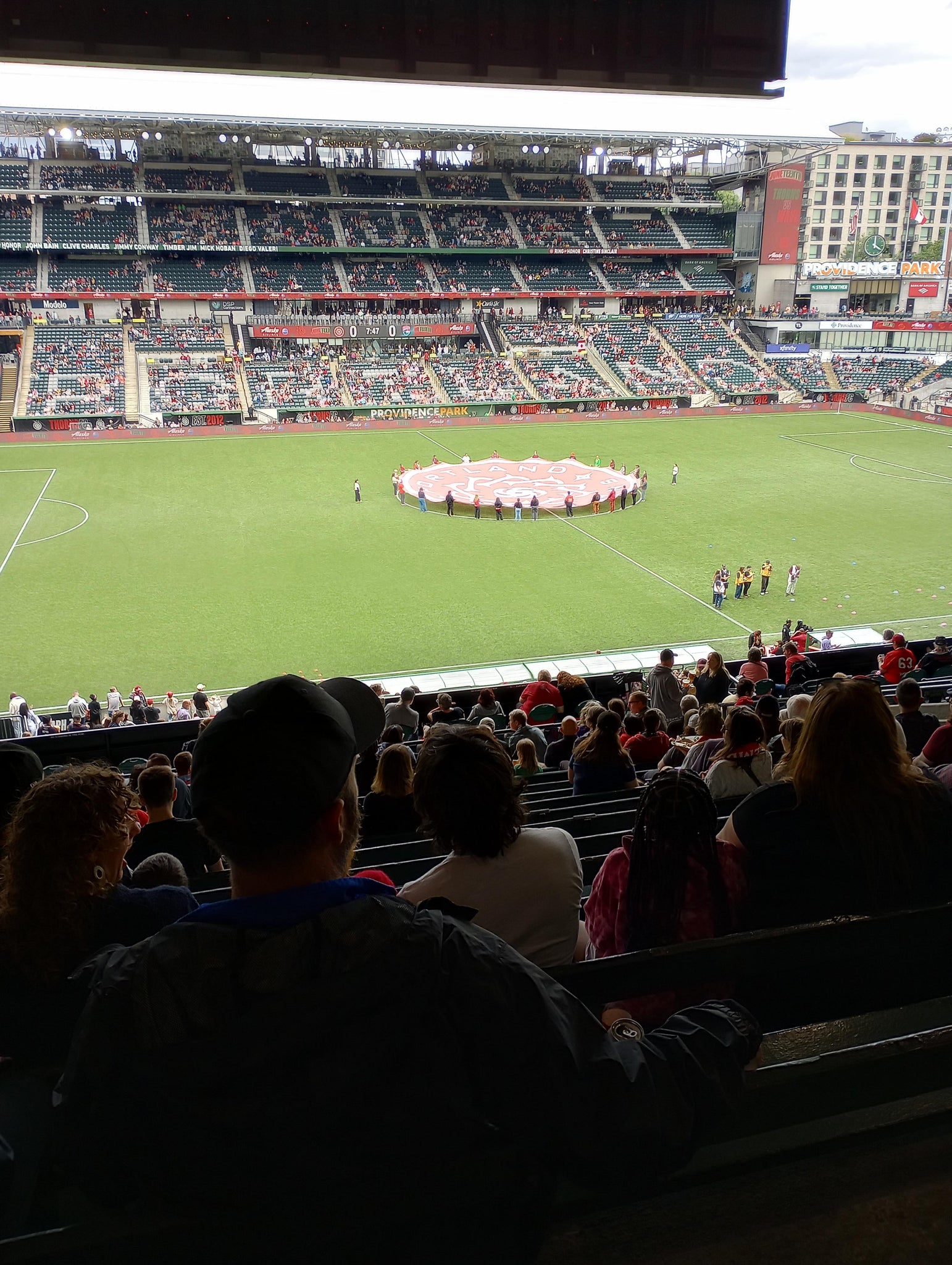 Real Fan View taken from Section 216 at Providence Park by Bonny A