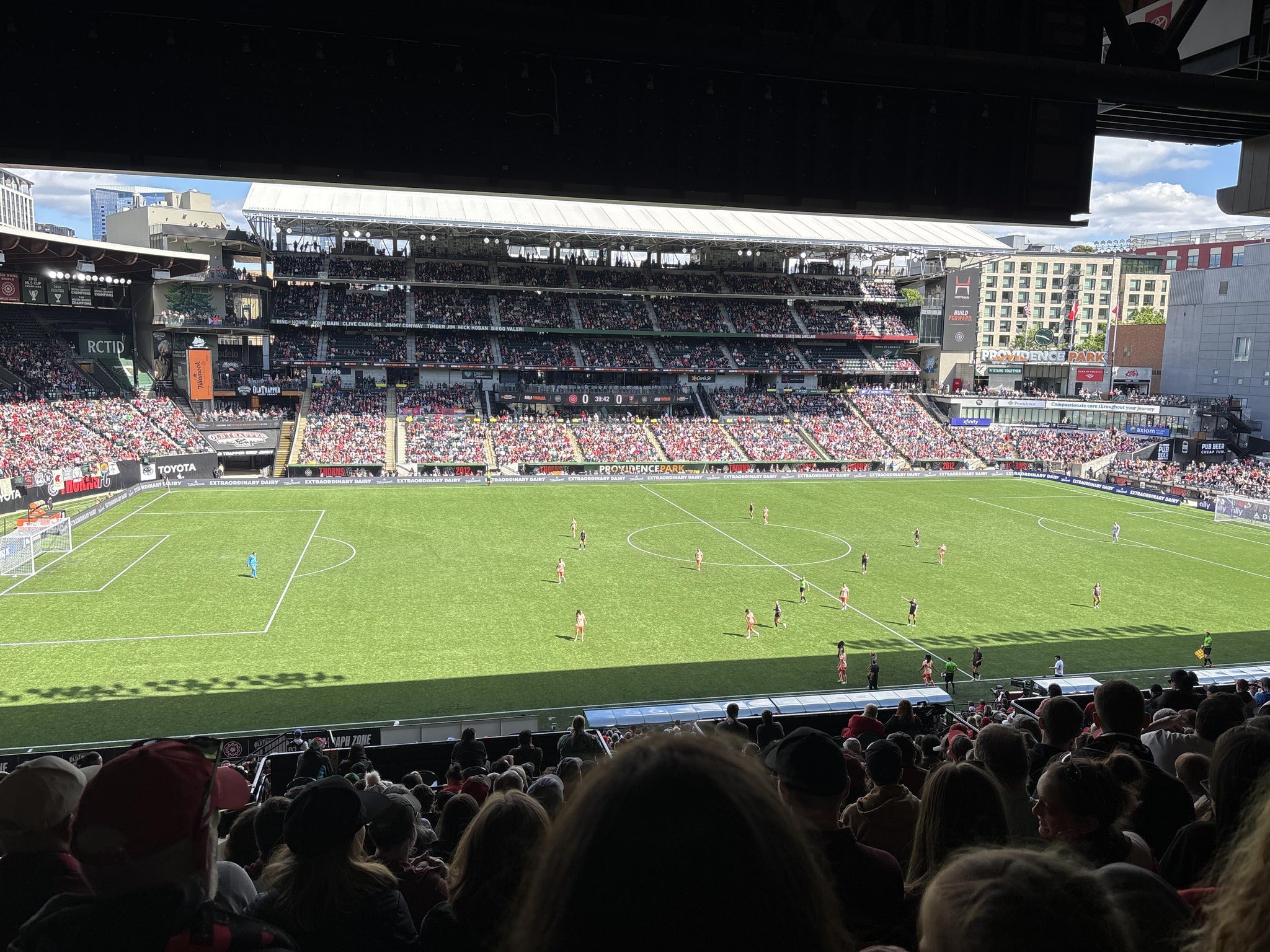 Real Fan View taken from Section 216 at Providence Park by Abby C
