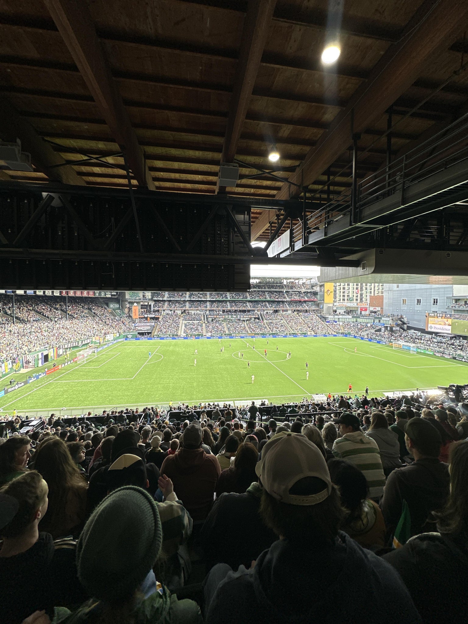 Real Fan View taken from Section 216 at Providence Park by Haley D
