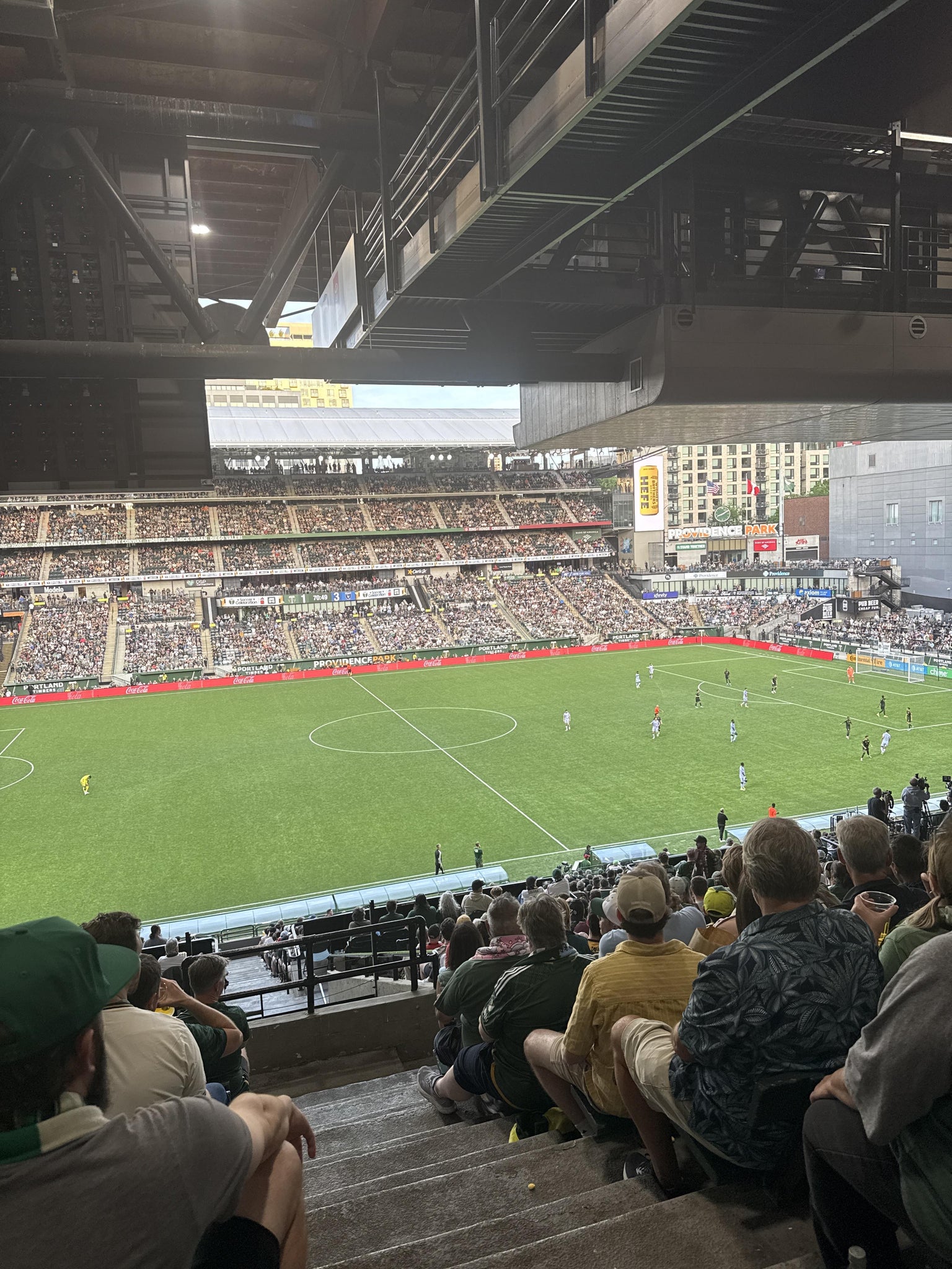 Real Fan View taken from Section 216 at Providence Park by Michael R
