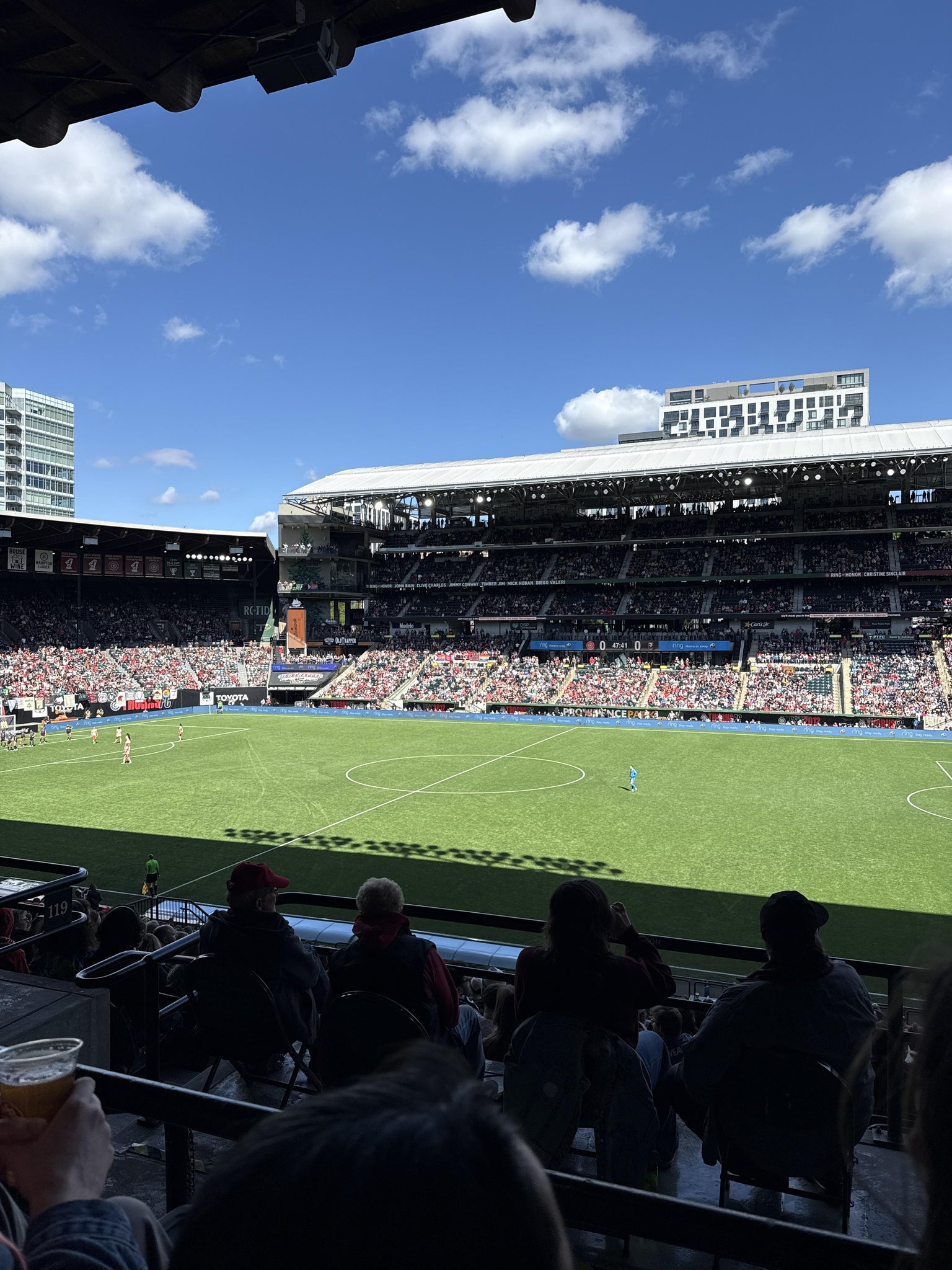 Real Fan View taken from Section 220 at Providence Park by Lisa K