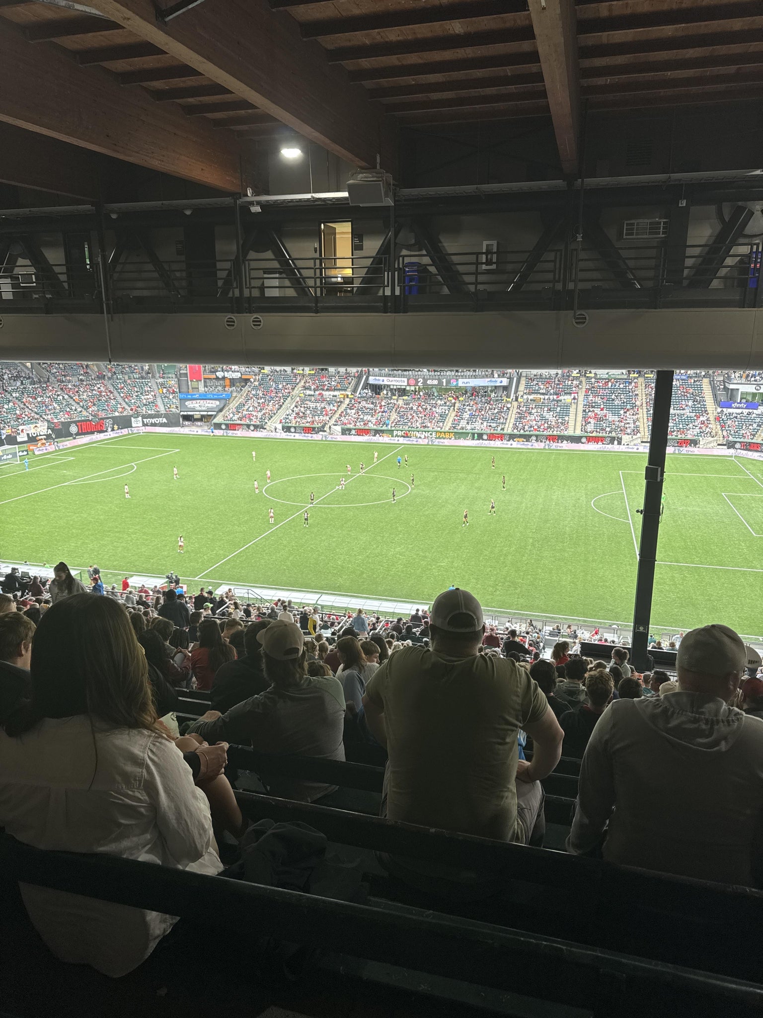 Real Fan View taken from Section 220 at Providence Park by Luke N