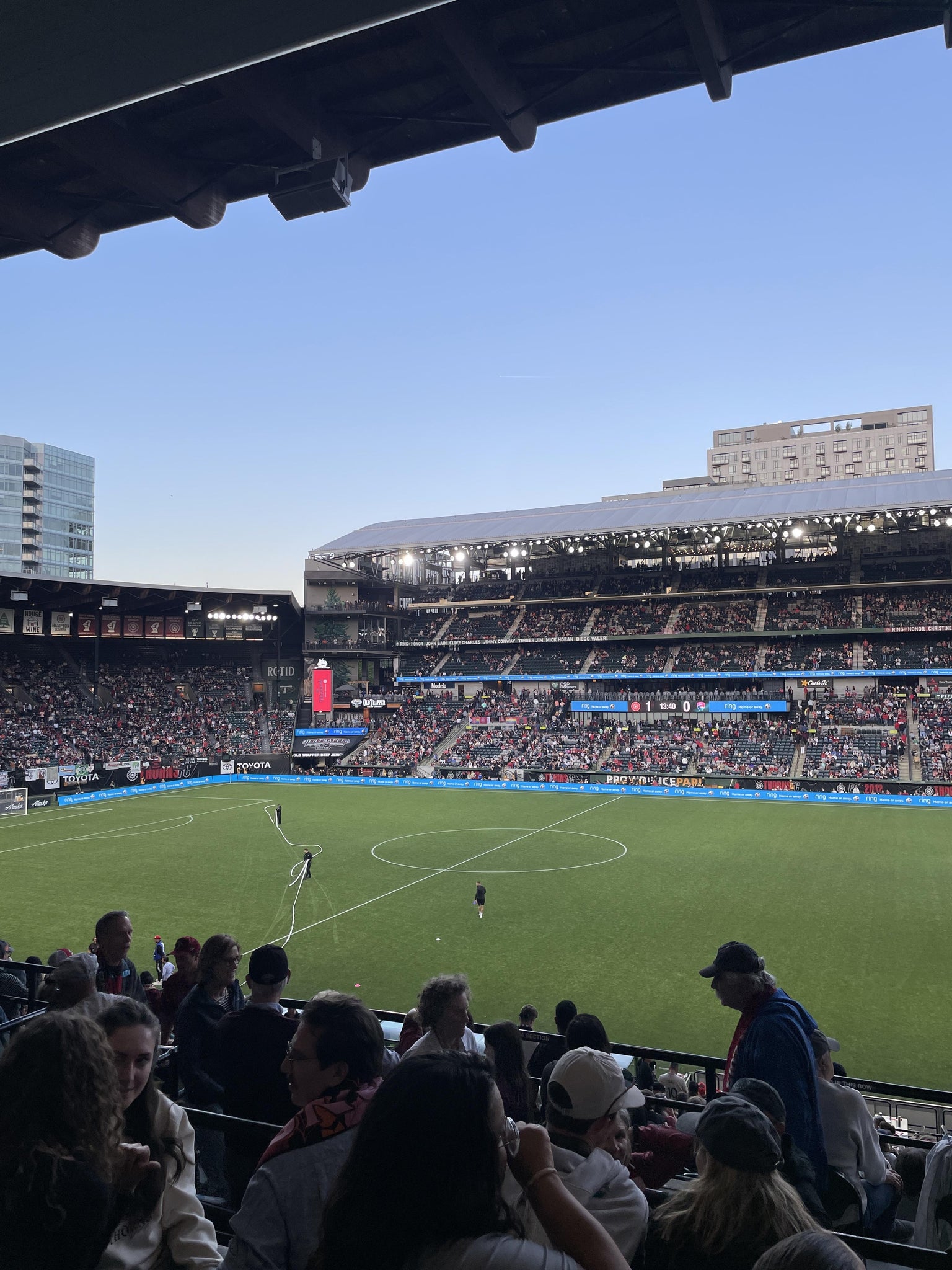 Real Fan View taken from Section 220 at Providence Park by Lily T