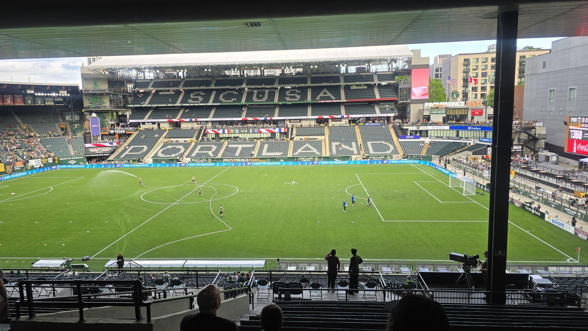 Real Fan View taken from Section 220 at Providence Park by Mark C