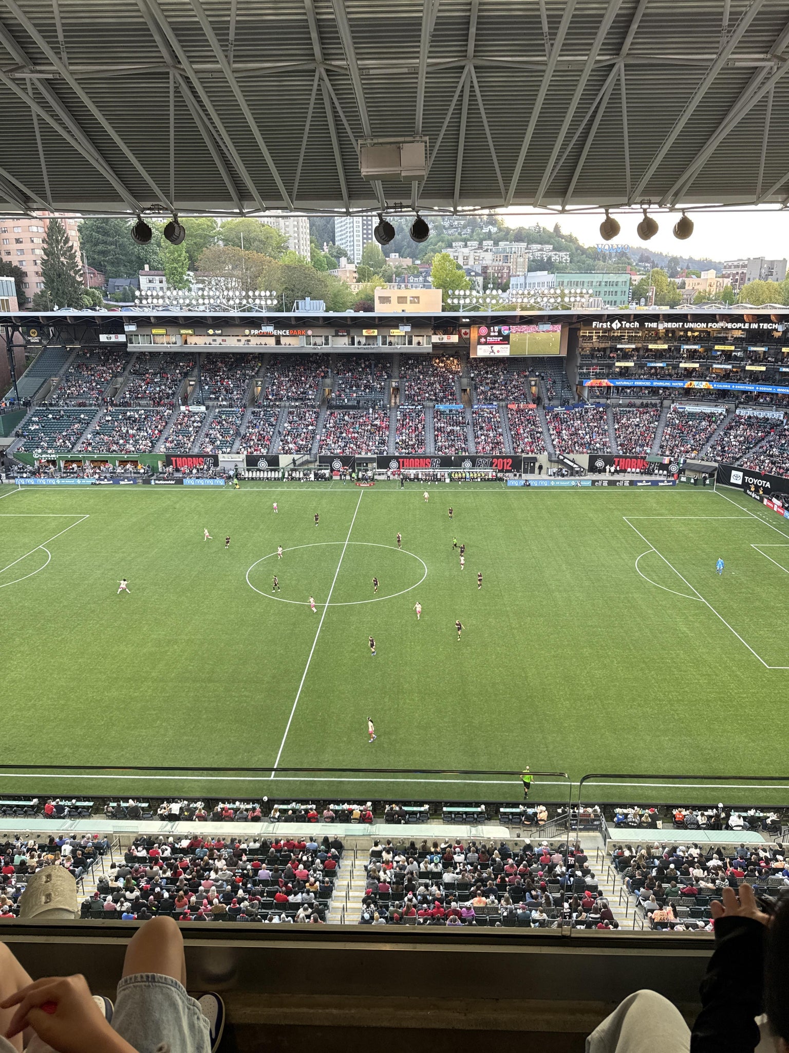Real Fan View taken from East Vista 6 at Providence Park by Erick U