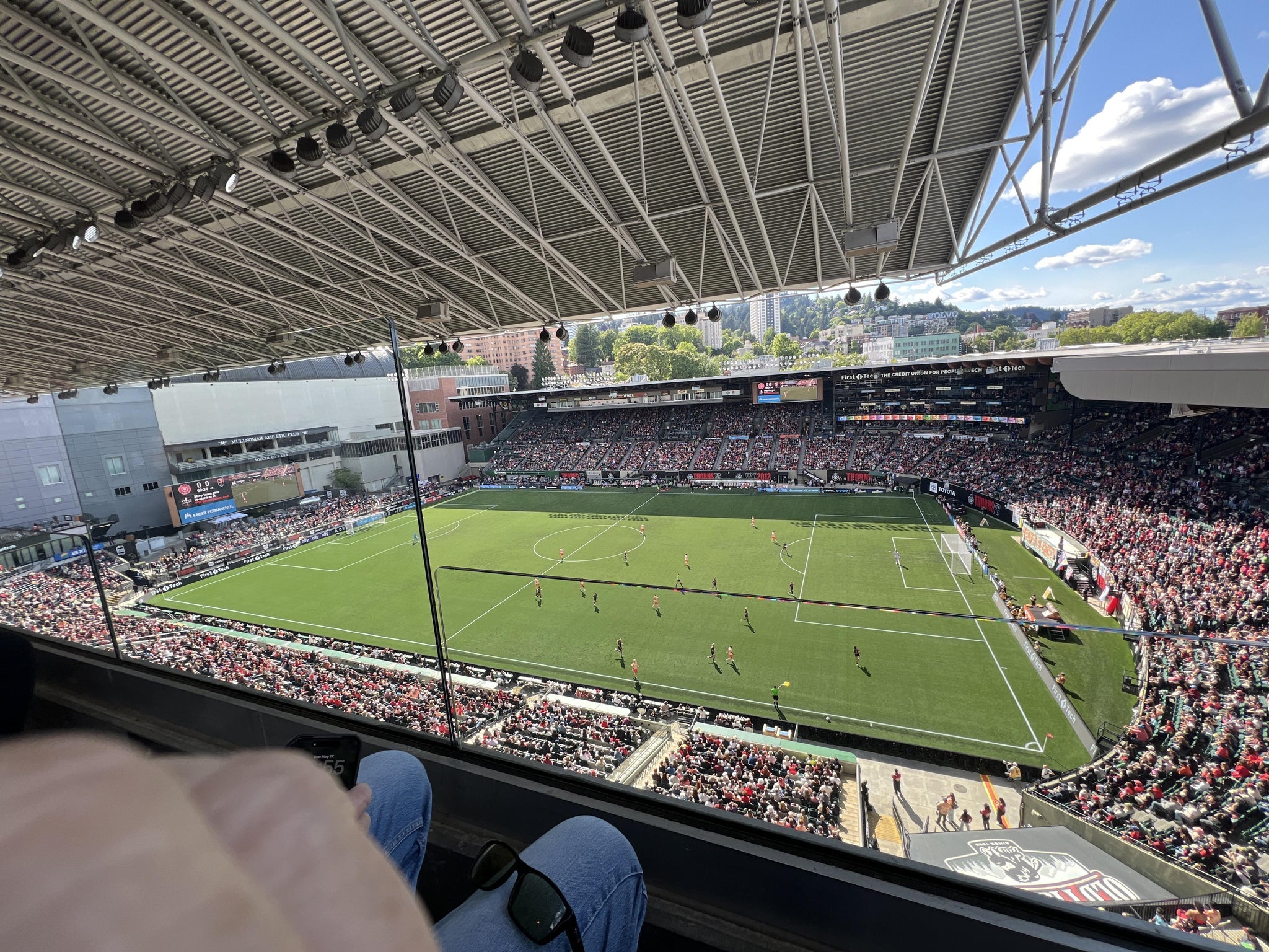 Vue réelle des fans prise de la East Vista 9 au site Providence Park par Anonymous User