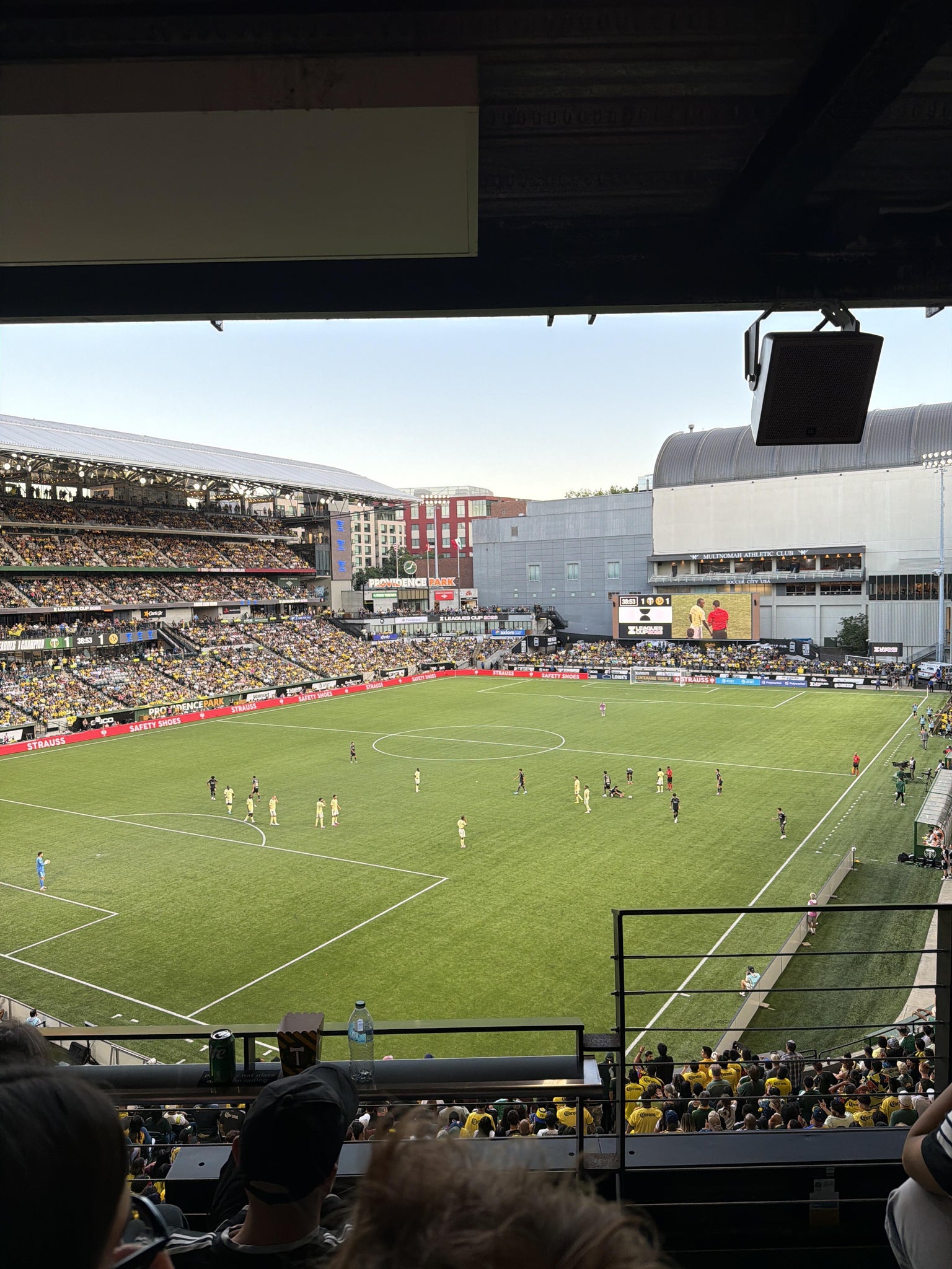 Vue réelle des fans prise de la Suite 9 au site Providence Park par Rodrigo R