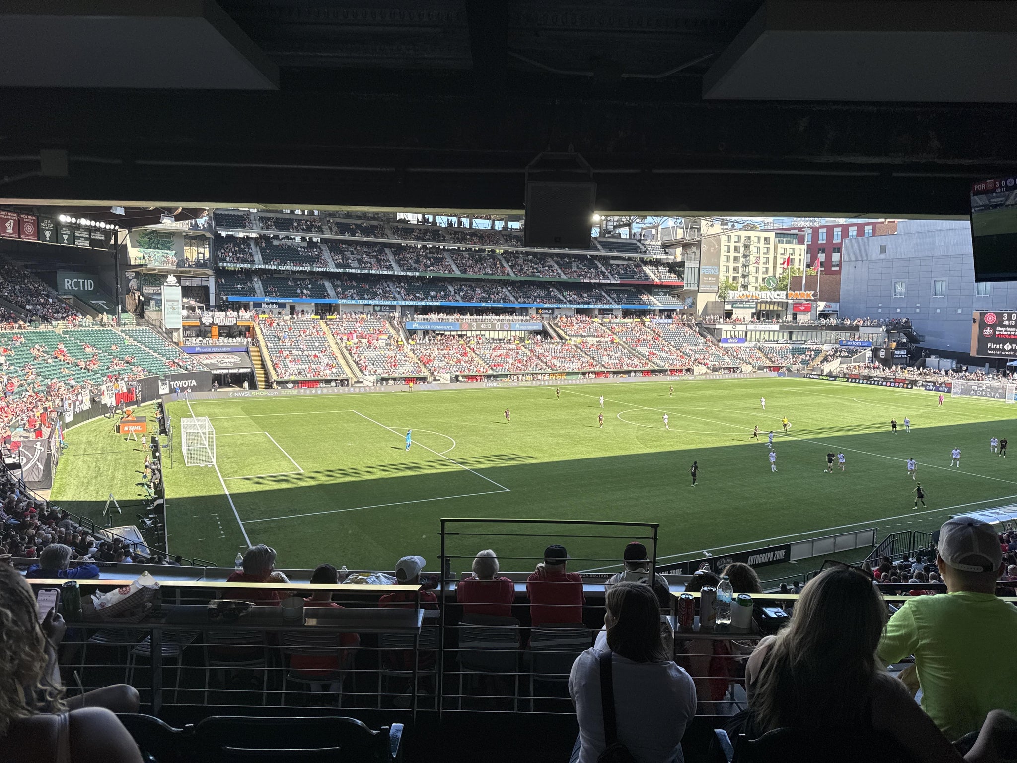 Real Fan View taken from Suites at Providence Park by Jeanette W
