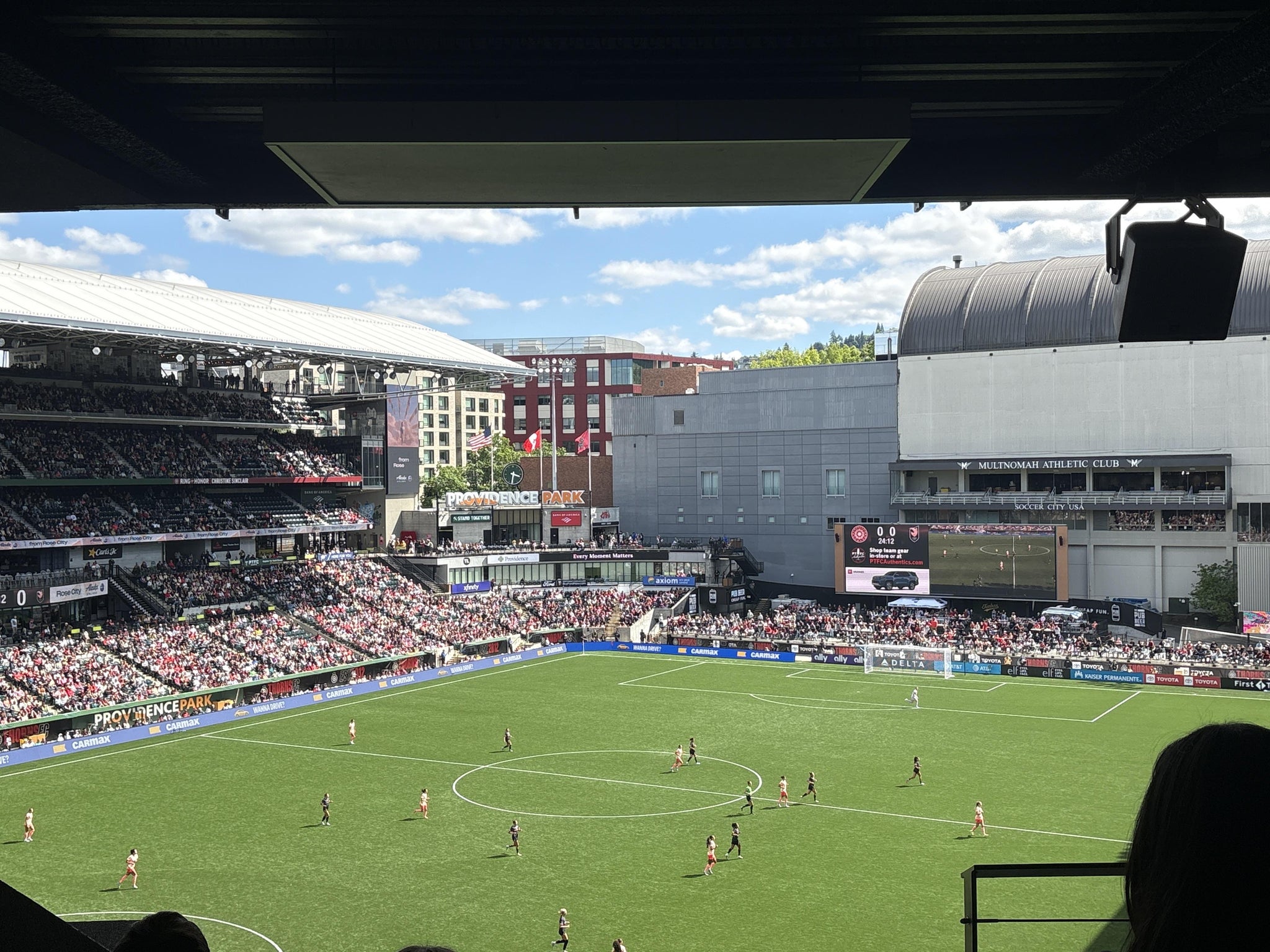 Real Fan View taken from Suites at Providence Park by Samantha F