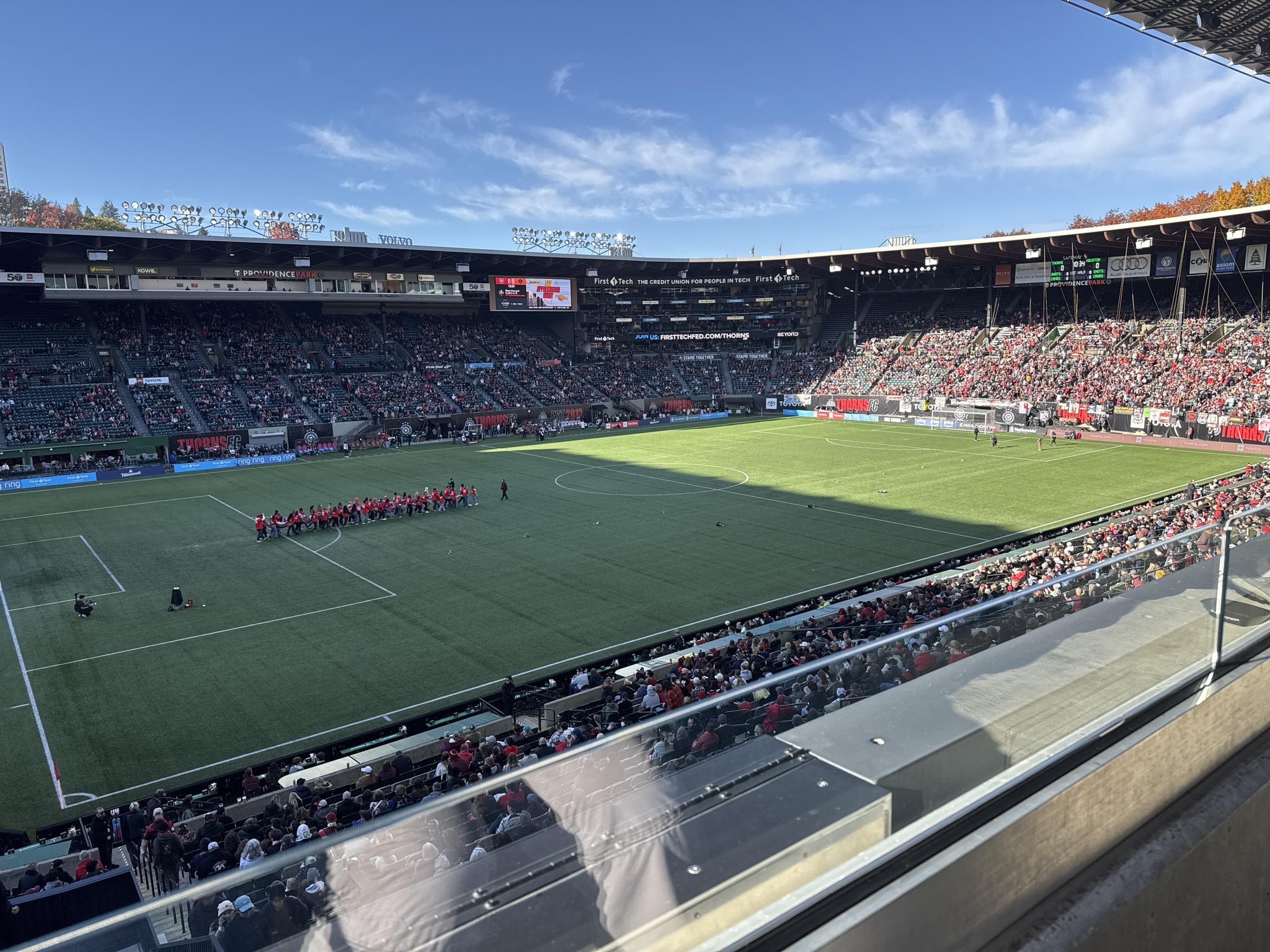 Vue réelle des fans prise de la Tanner Ridge 1 au site Providence Park par Nina K