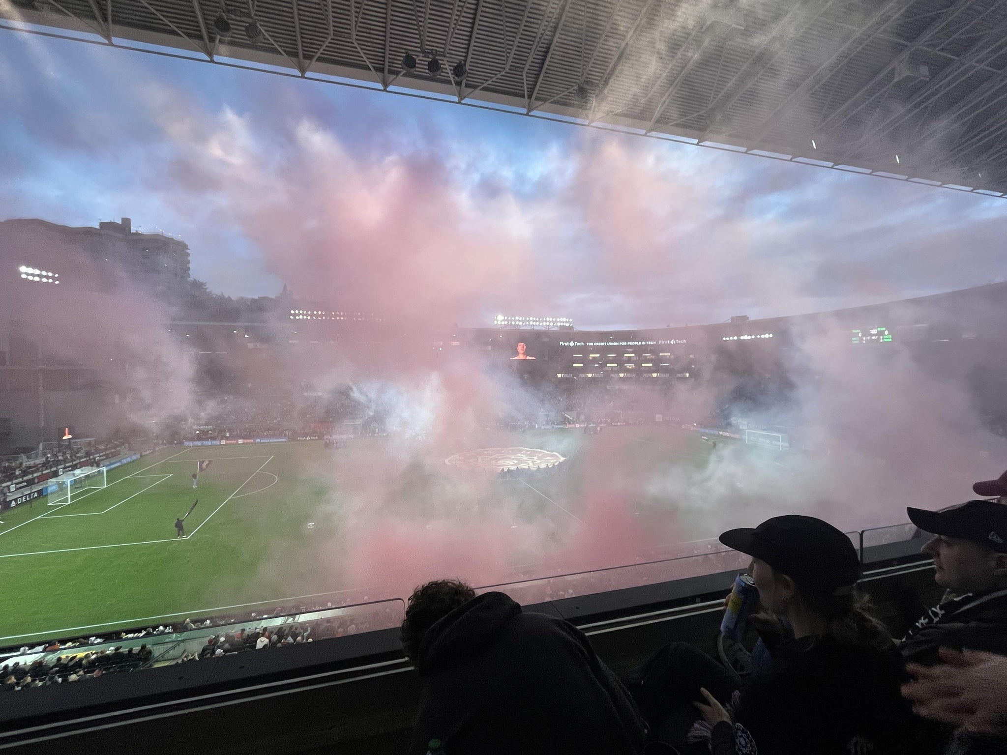 Vue réelle des fans prise de la Tanner Ridge 4 au site Providence Park par Laurel F