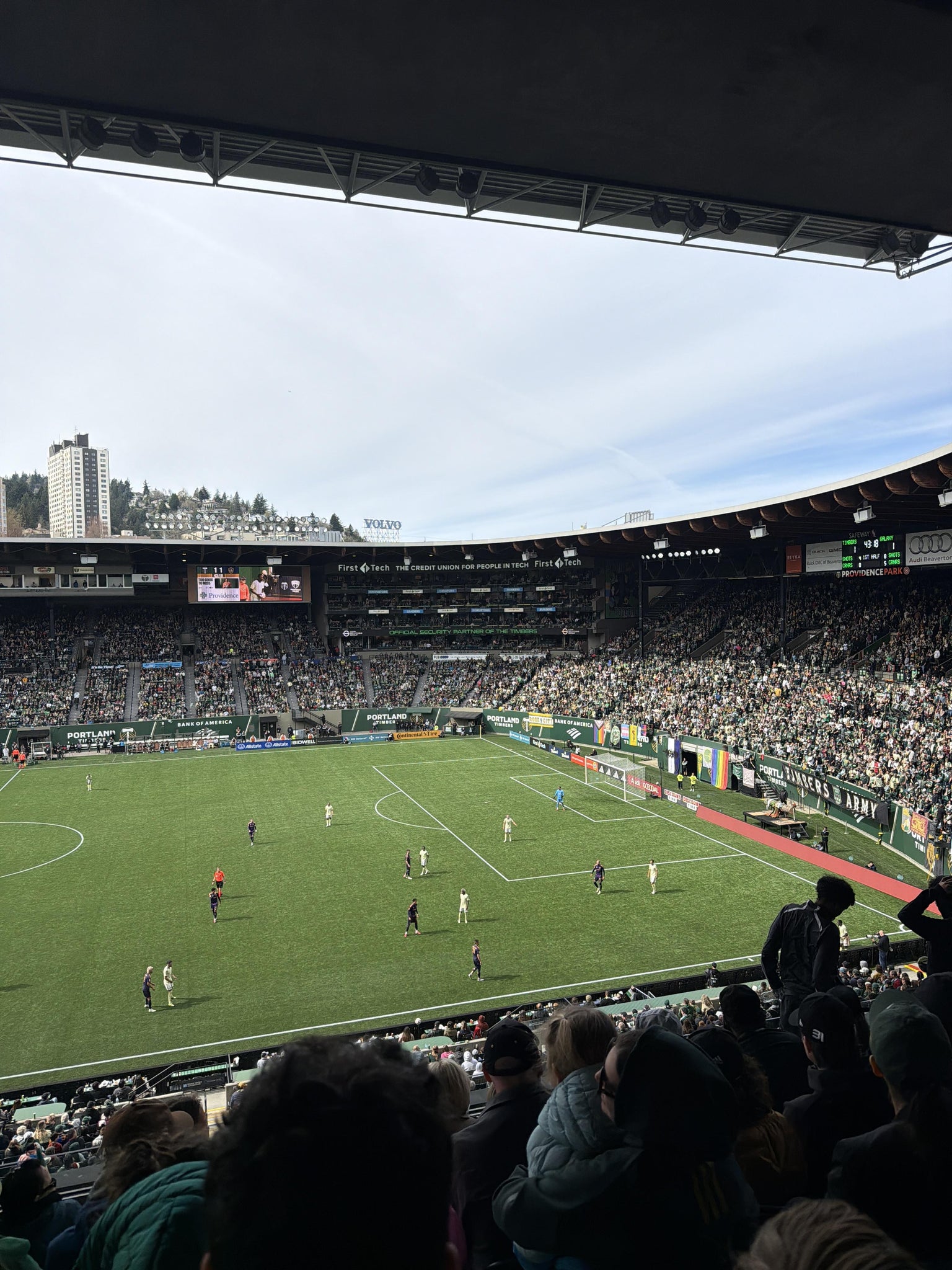 Vue réelle des fans prise de la Tanner Ridge 7 au site Providence Park par Mauro C