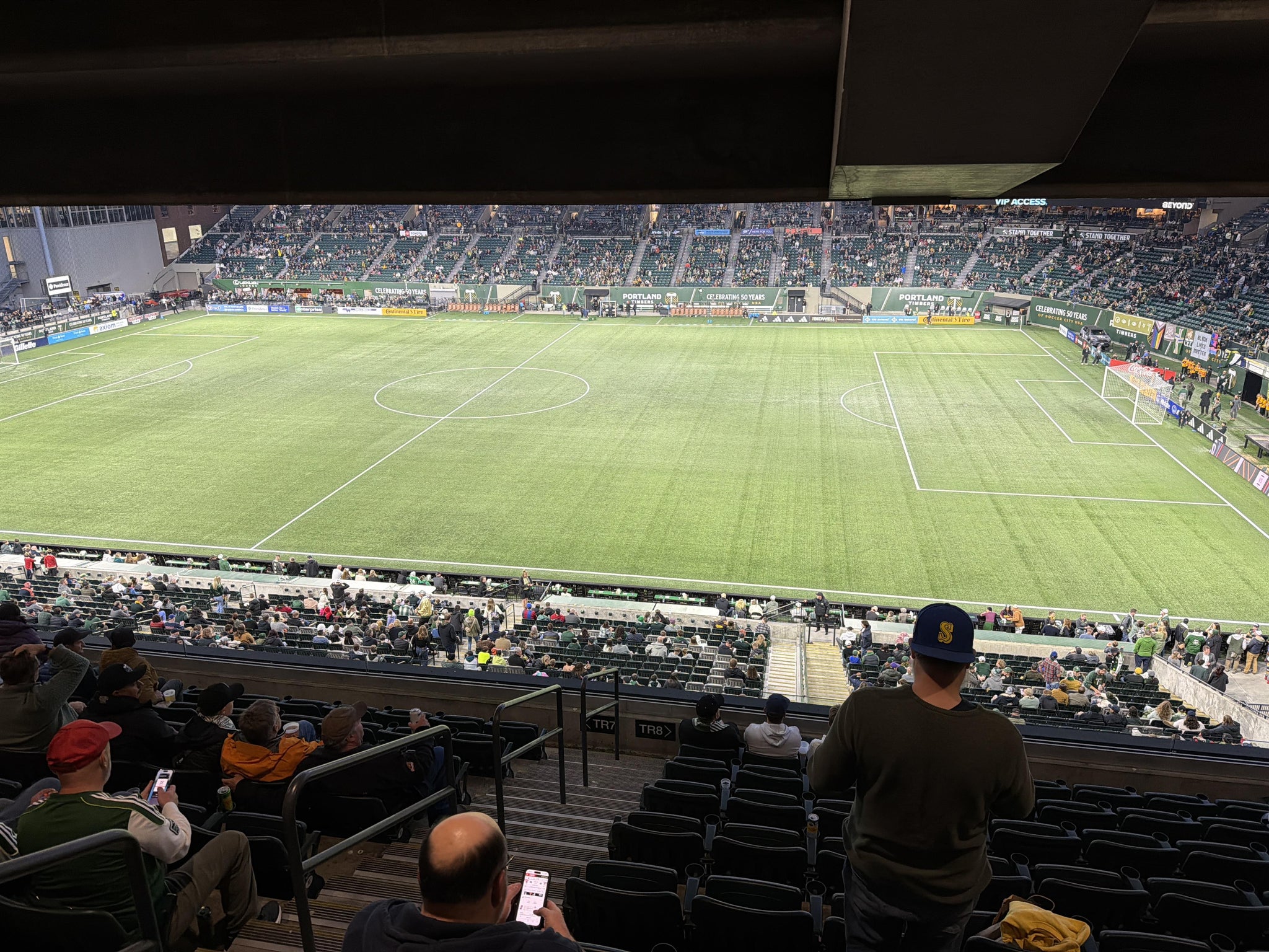 Vue réelle des fans prise de la Tanner Ridge 8 au site Providence Park par Morgan A