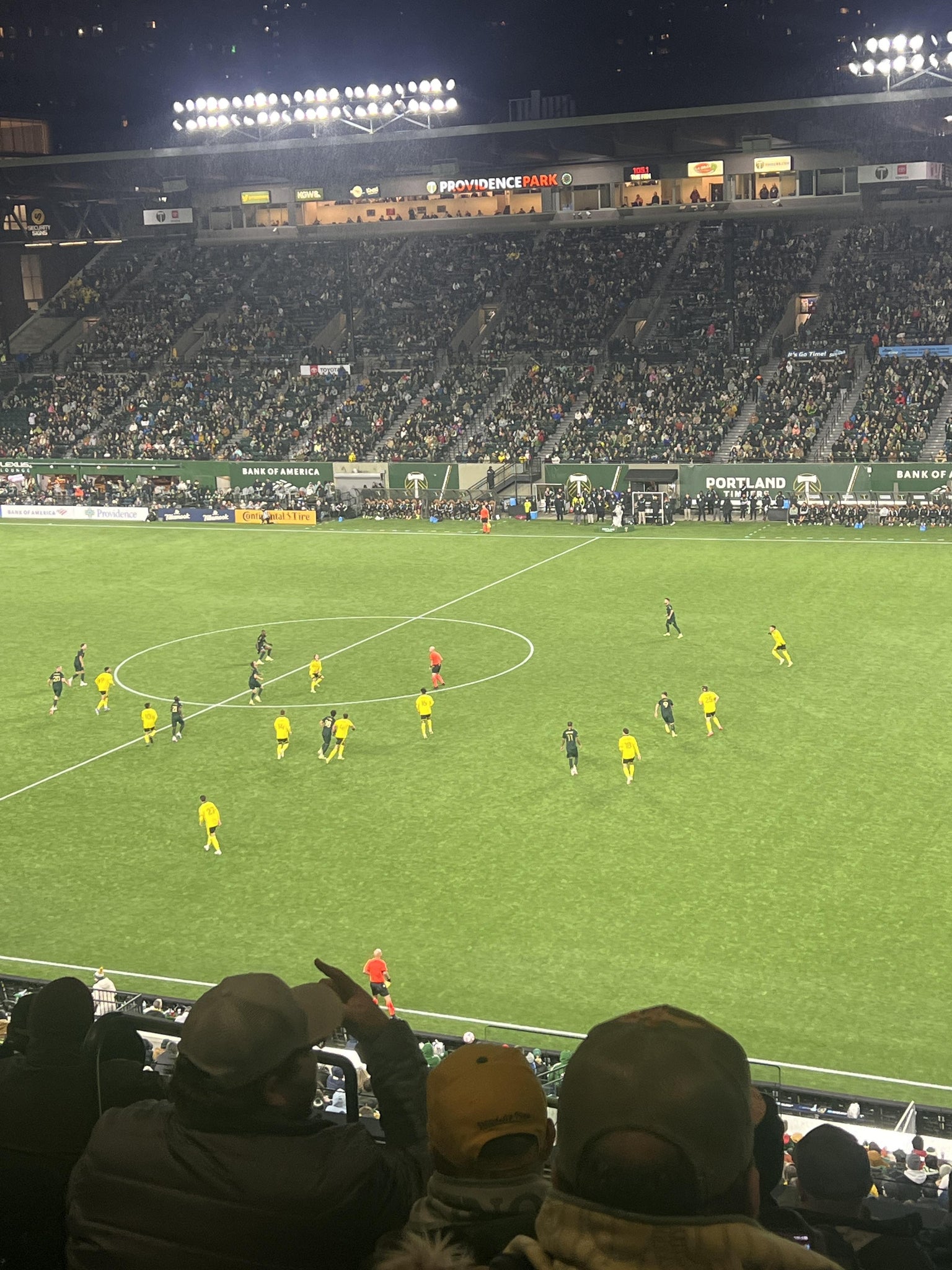 Vue réelle des fans prise de la Tanner Ridge 9 au site Providence Park par Vicki W