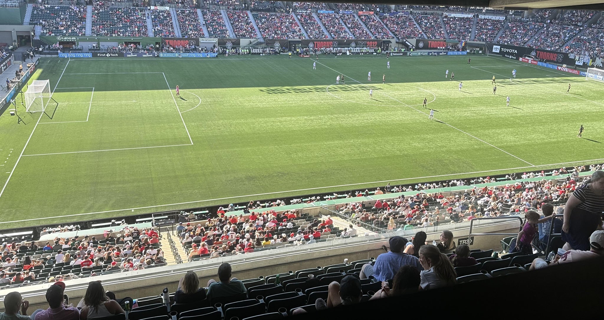 Vue réelle des fans prise de la Section TR 1 au site Providence Park par Sahzad B