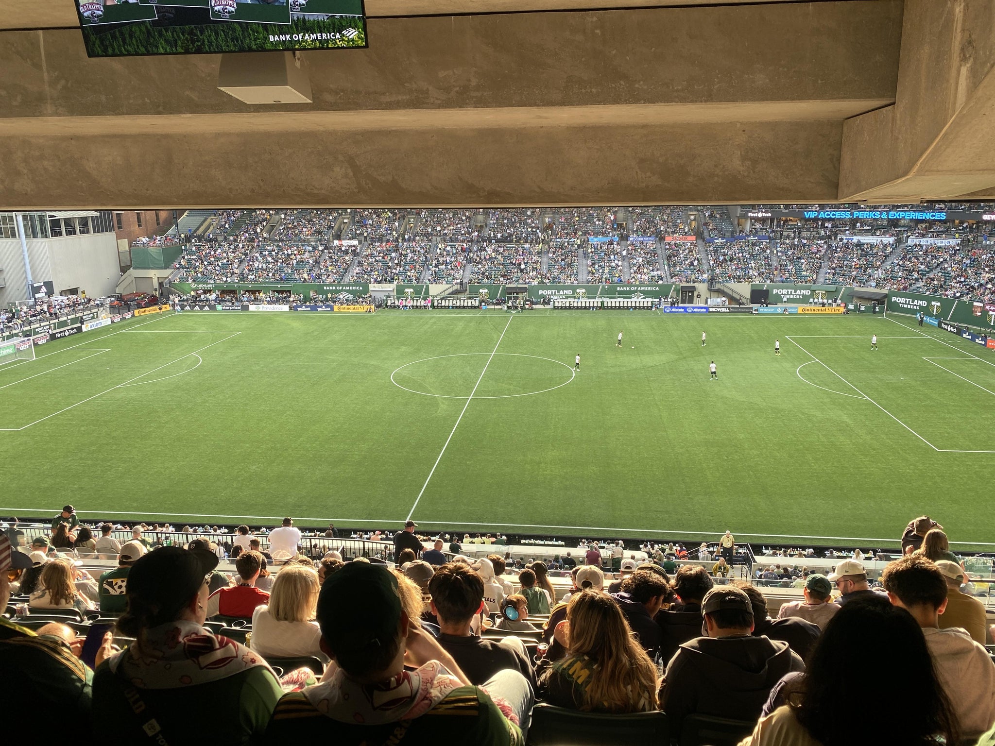Vue réelle des fans prise de la Section TR 6 au site Providence Park par Stotz T