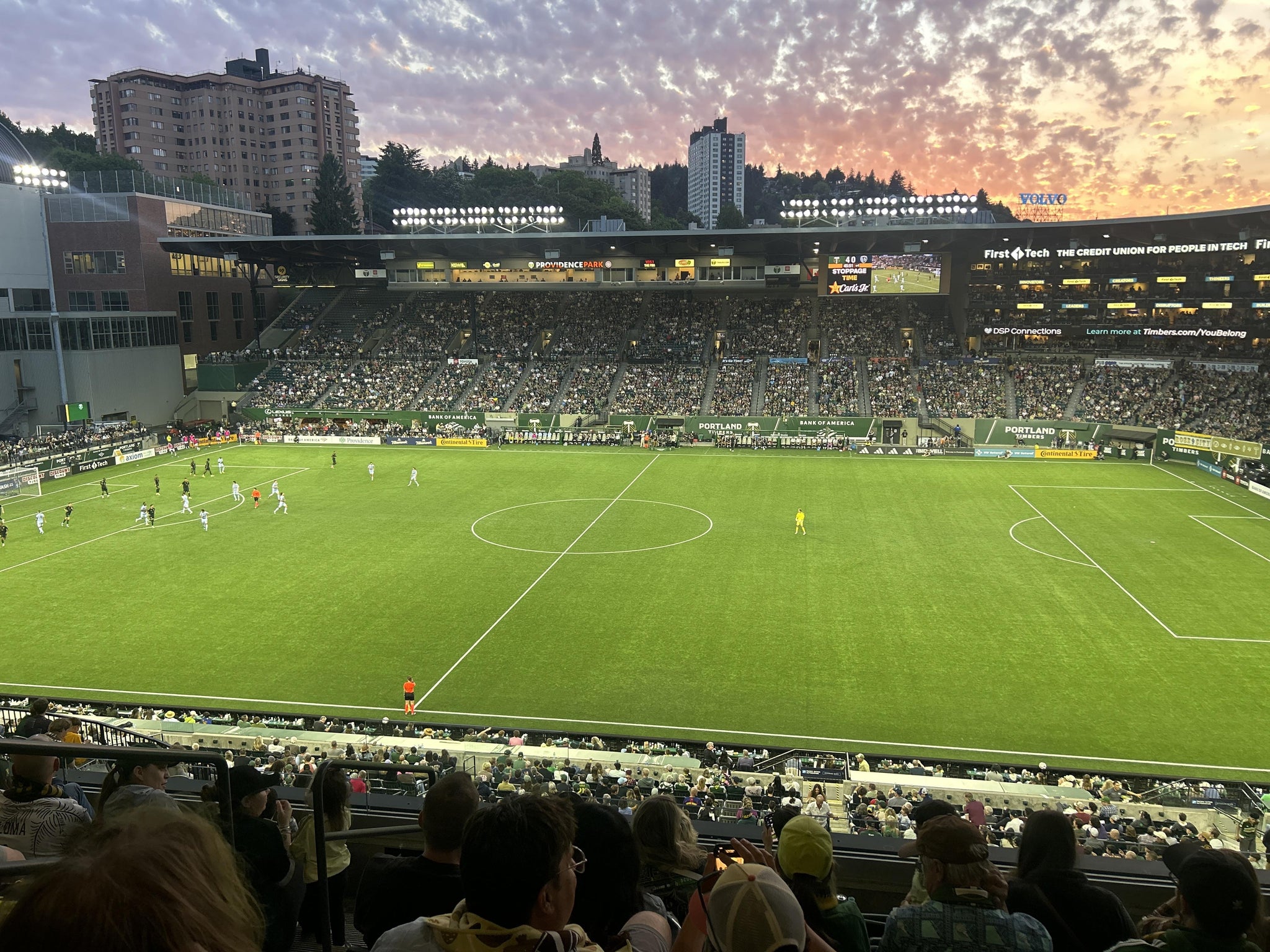 Vue réelle des fans prise de la Section TR 7 au site Providence Park par Michael G