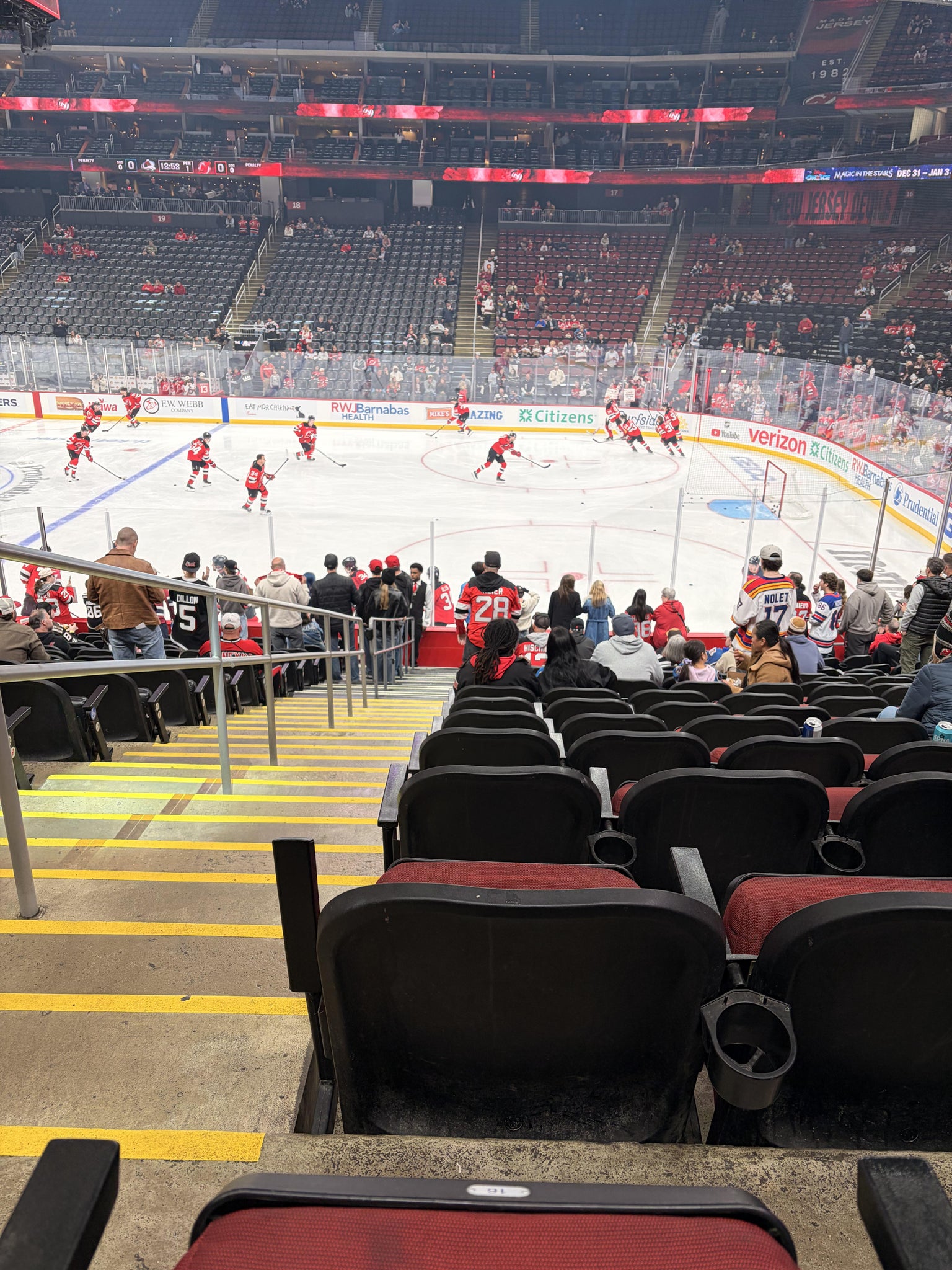 Real Fan View taken from Section 10 at Prudential Center by Ruben D