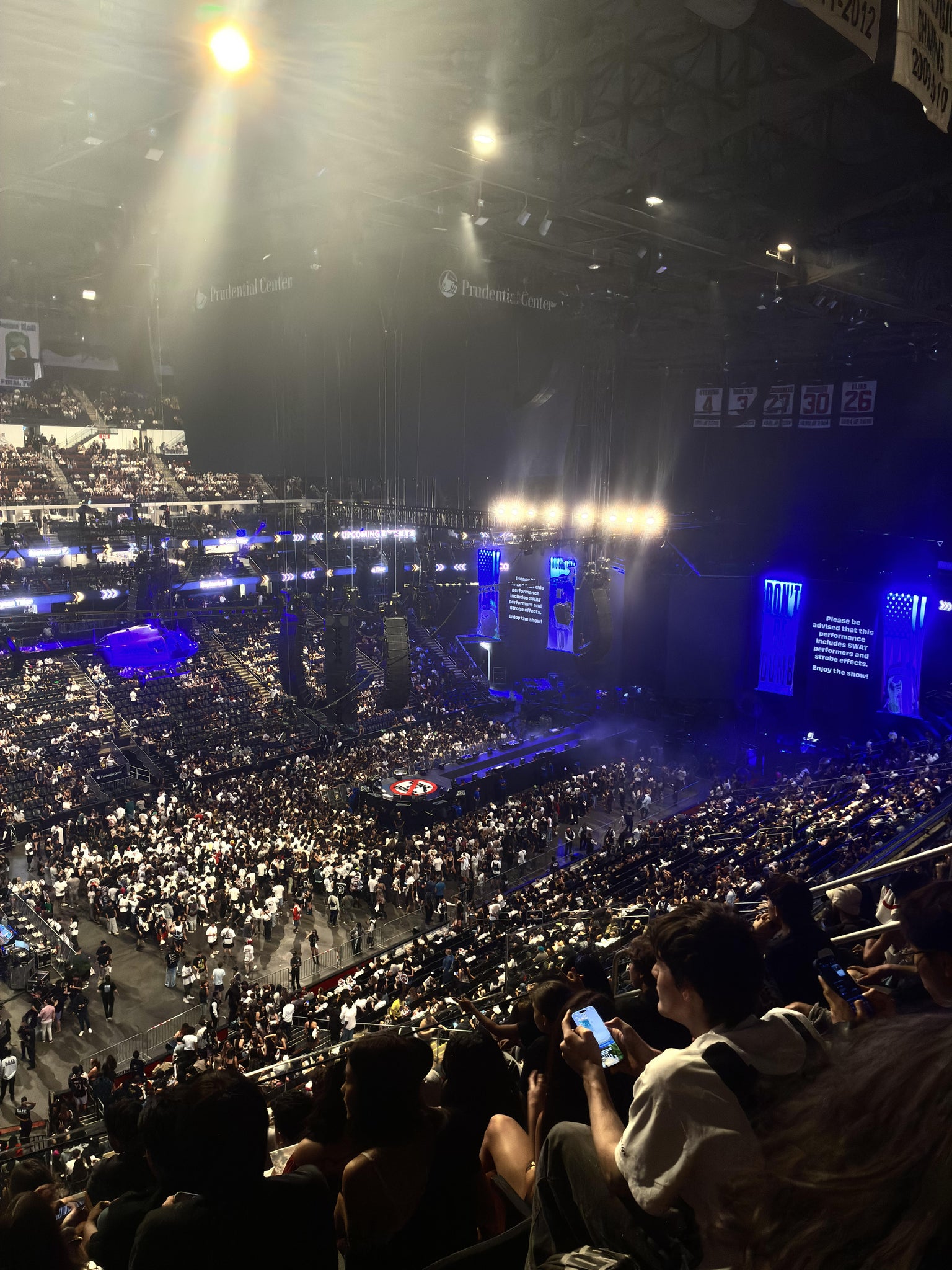 Real Fan View taken from Section 108 at Prudential Center by Kevin N