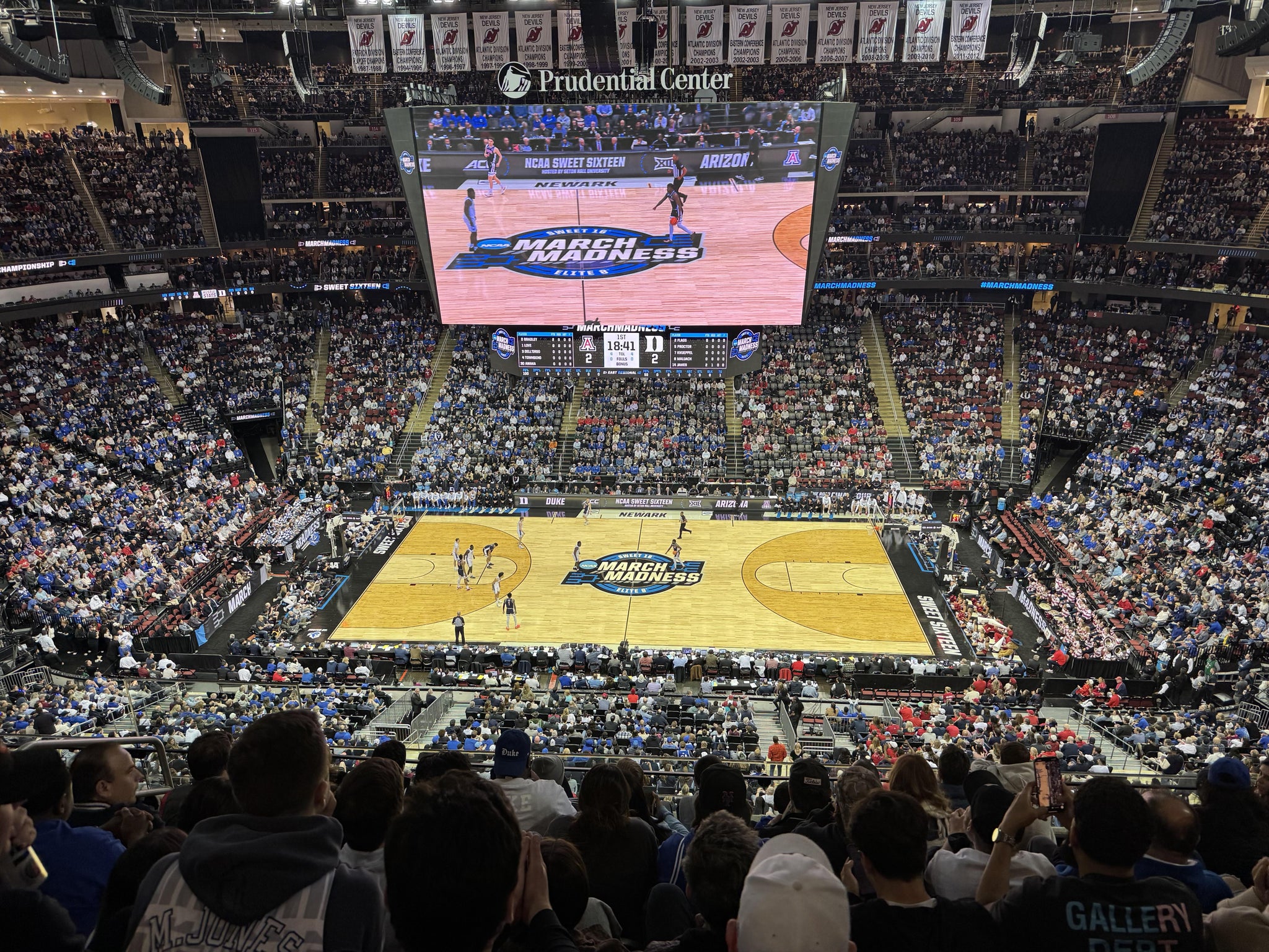 Real Fan View taken from Section 129 at Prudential Center by Ryan L