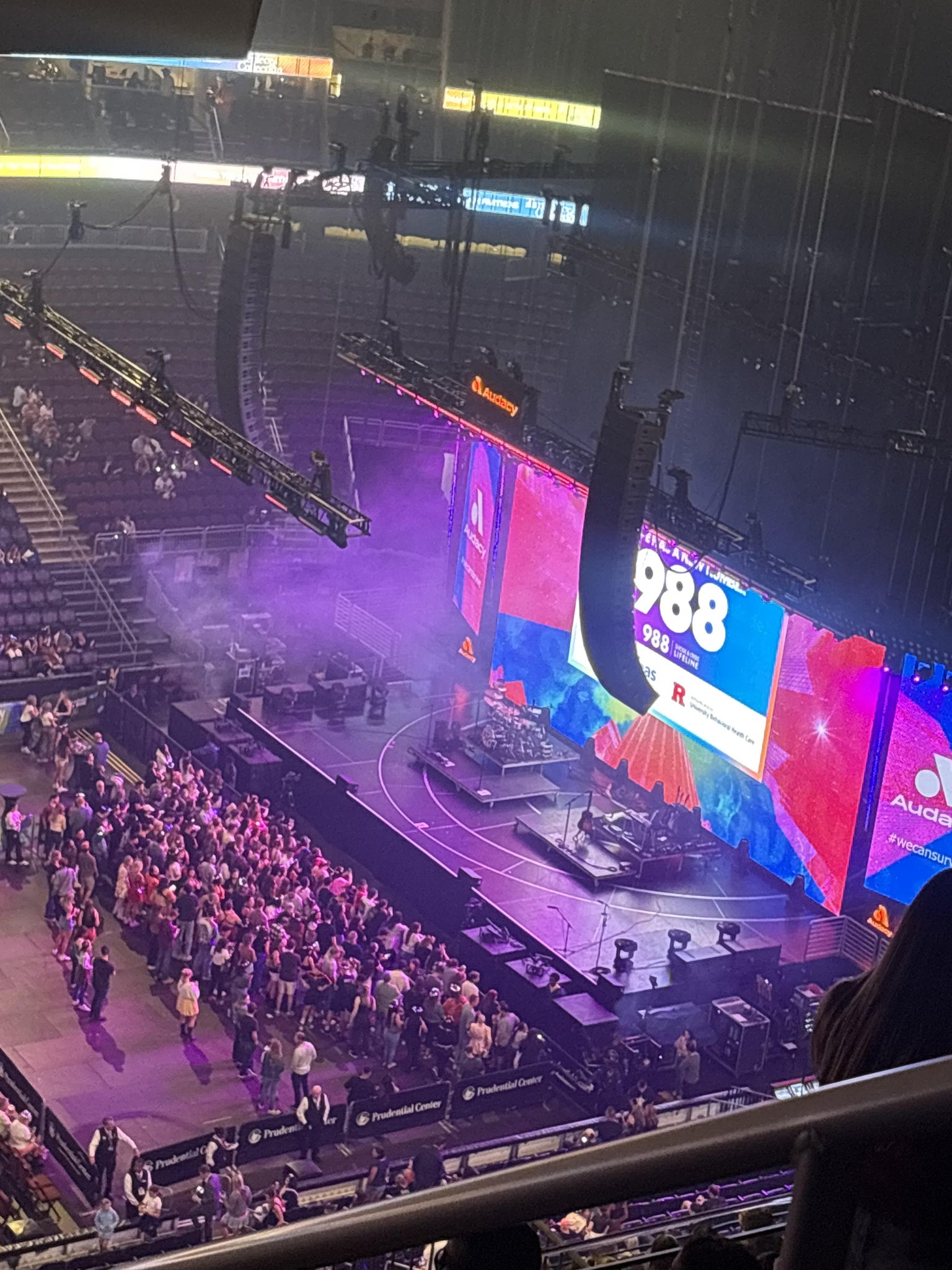 Real Fan View taken from Section 210 at Prudential Center by Michael V
