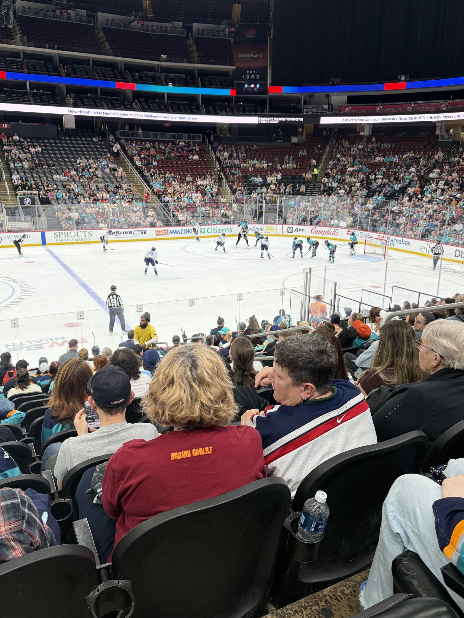 Real Fan View taken from Section C 8 at Prudential Center by Victoria U