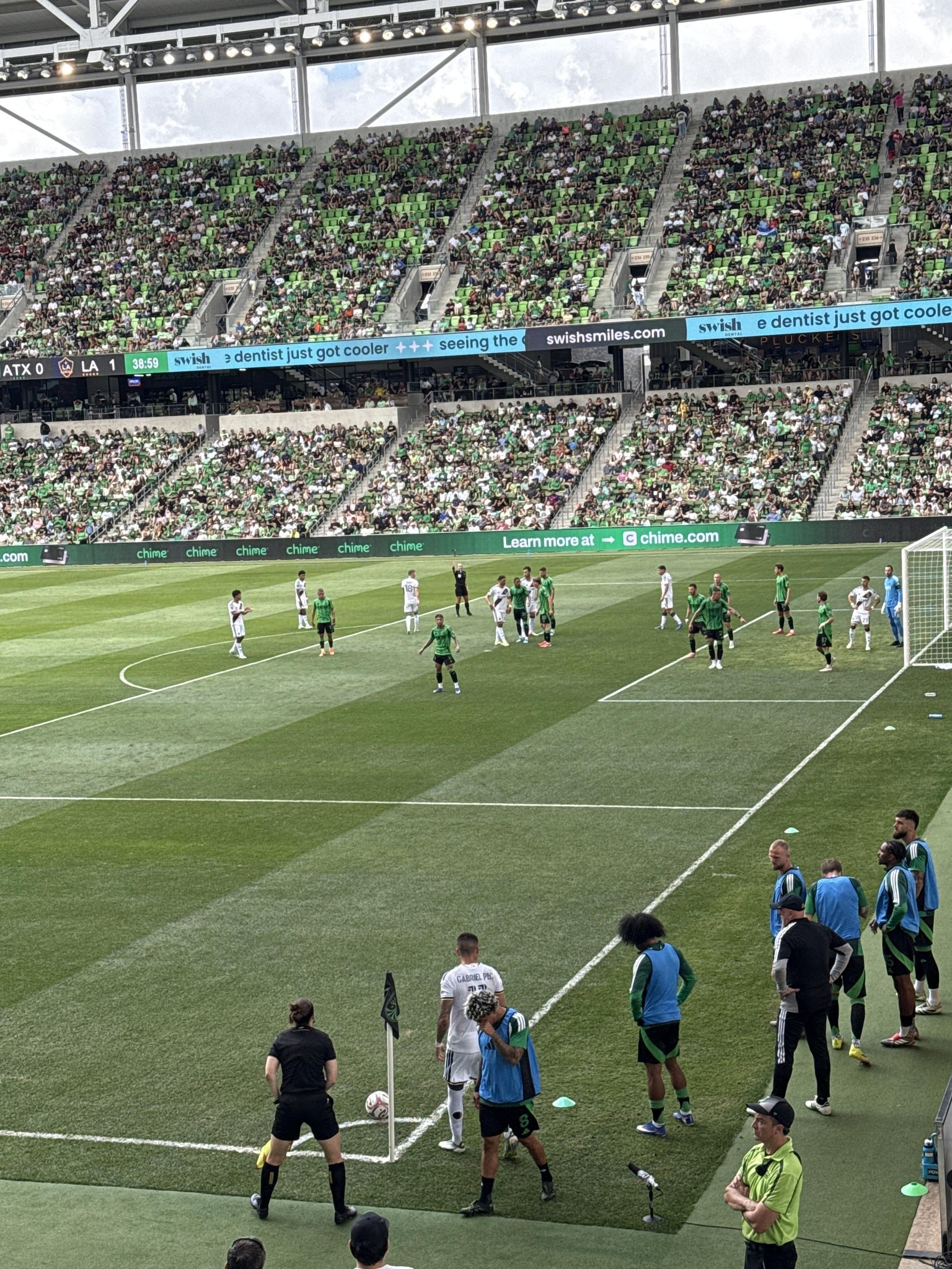 Real Fan View taken from Section 107 at Q2 Stadium by Robert K