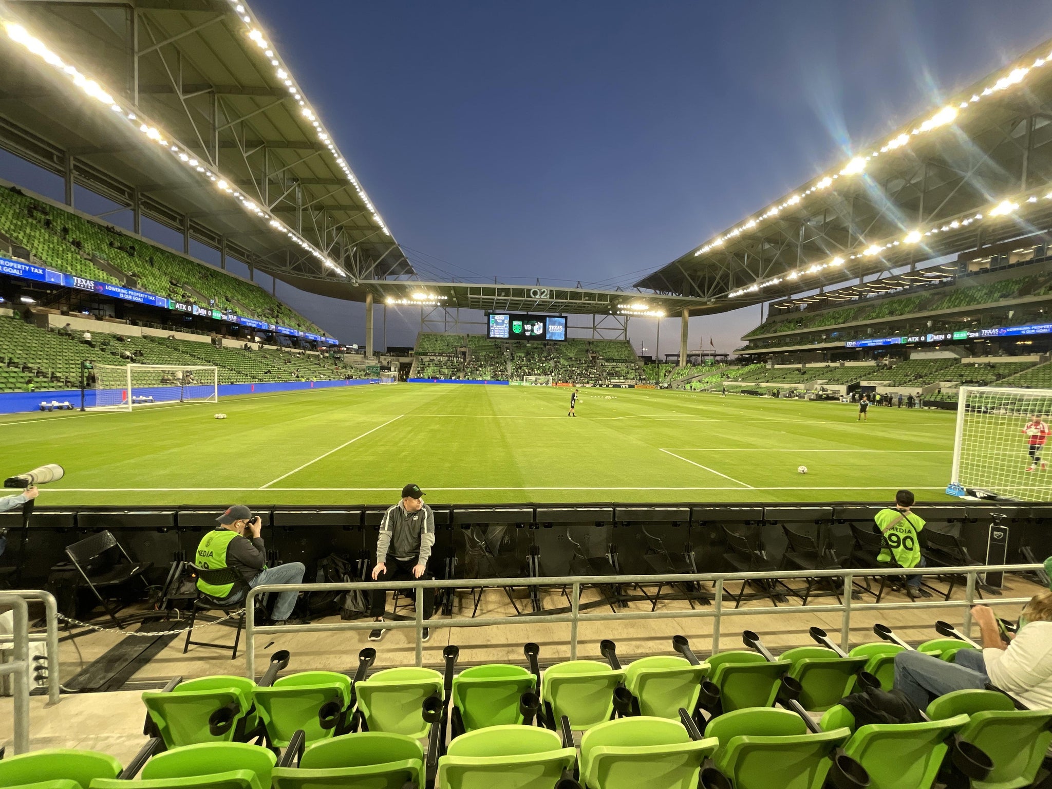 Real Fan View taken from Section 124 at Q2 Stadium by Michael O