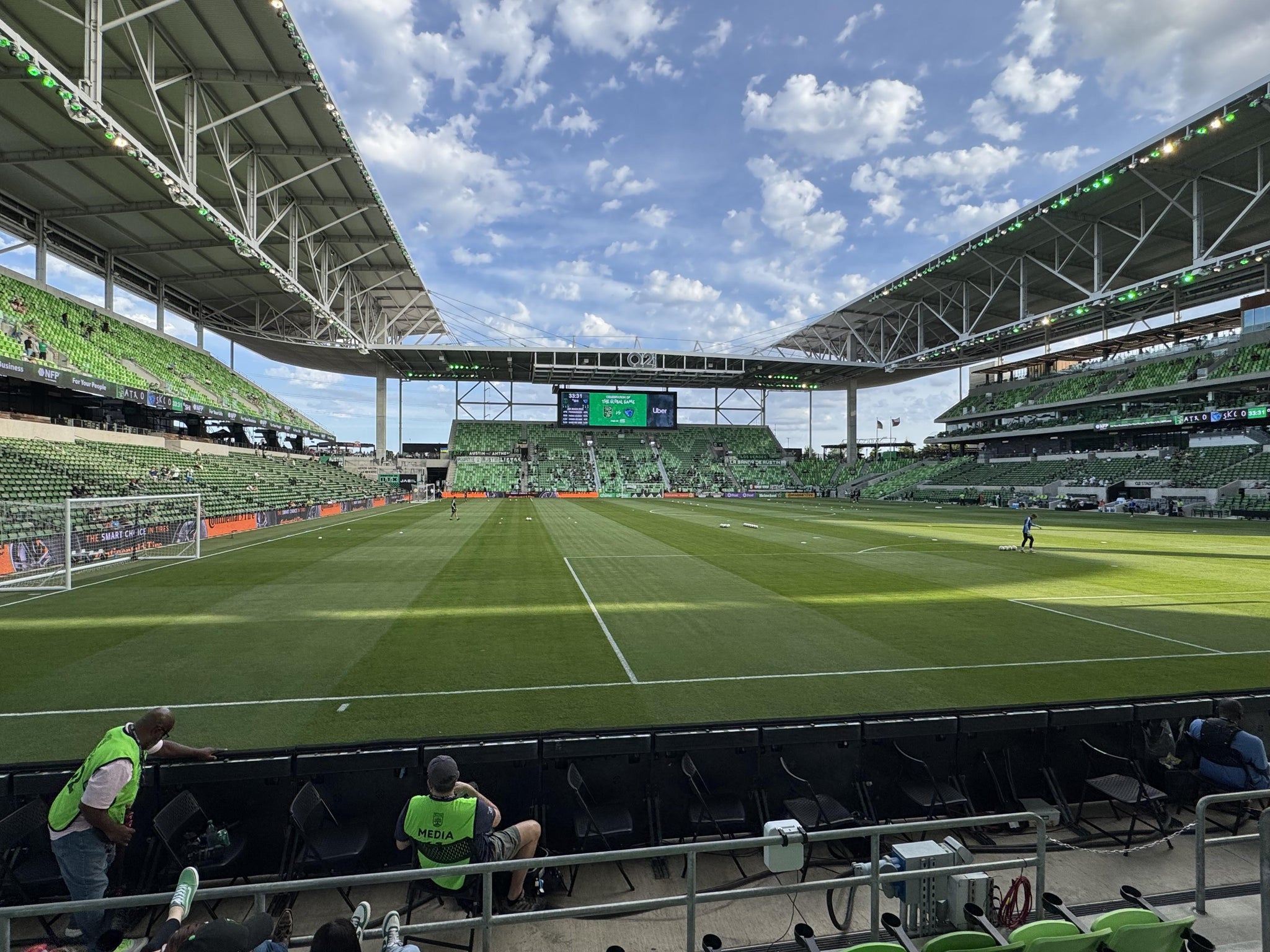 Real Fan View taken from Section 125 at Q2 Stadium by Kristina J