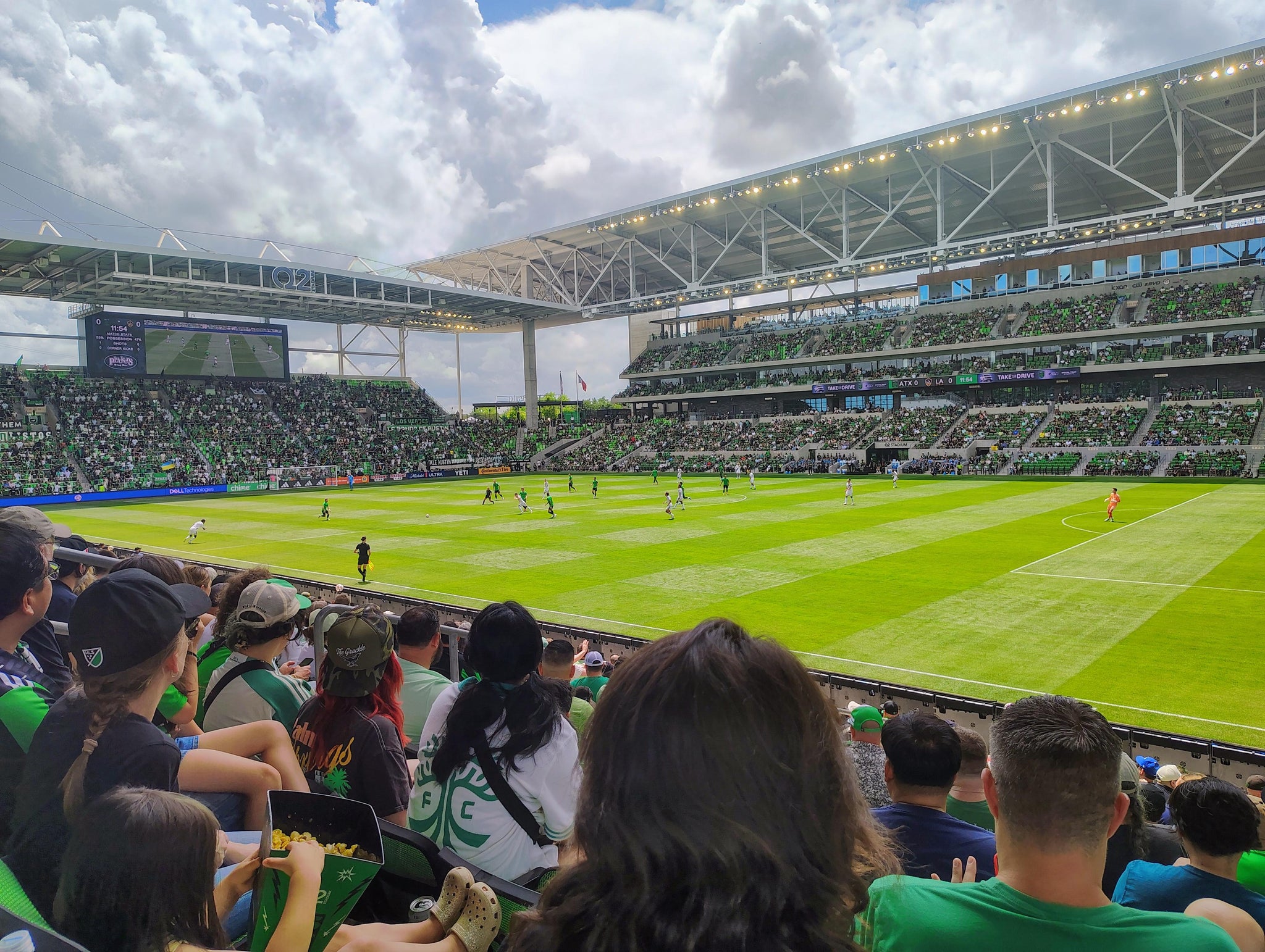 Real Fan View taken from Section 128 at Q2 Stadium by Jason L