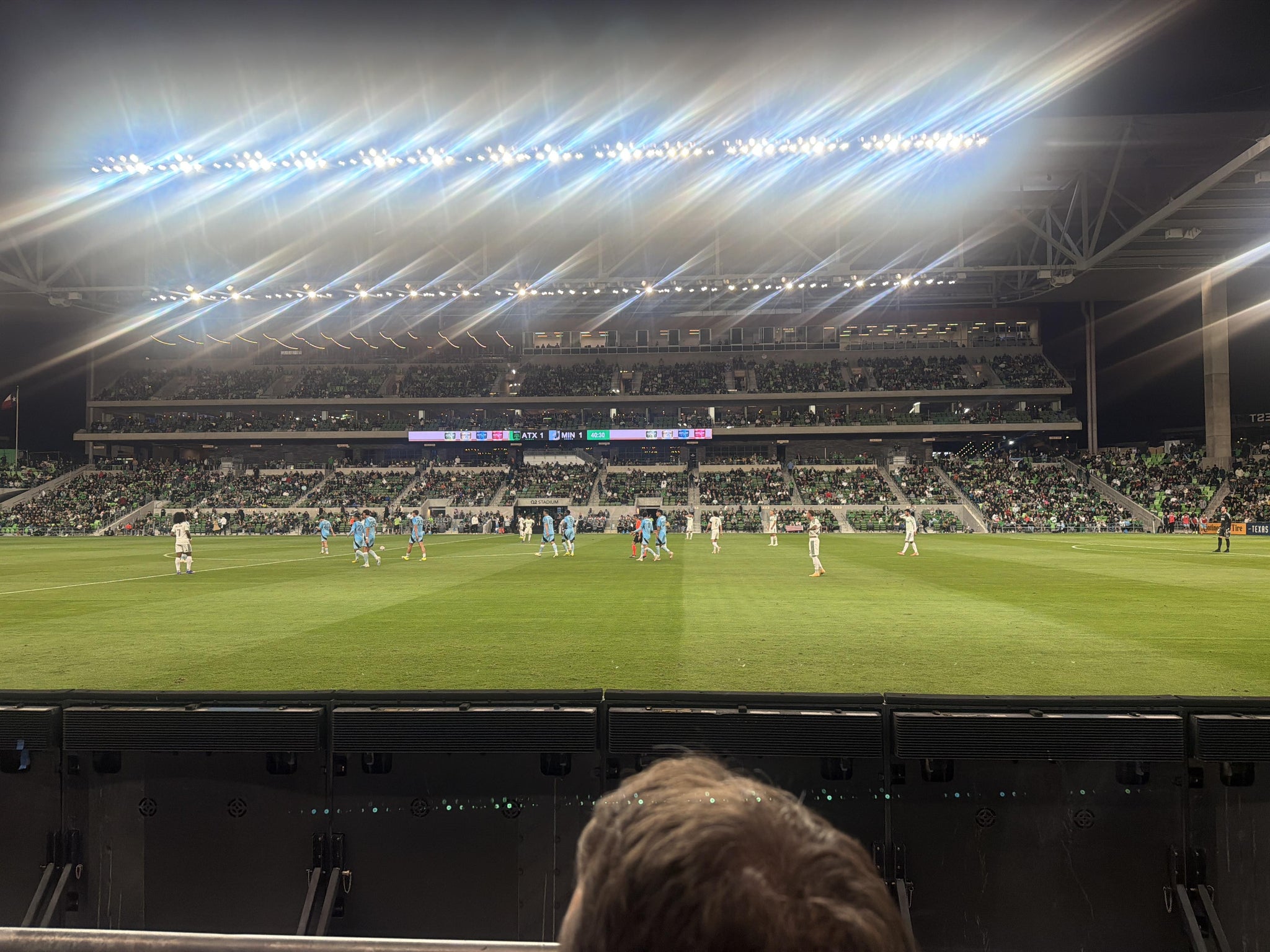 Real Fan View taken from Section 131 at Q2 Stadium by Garrett R