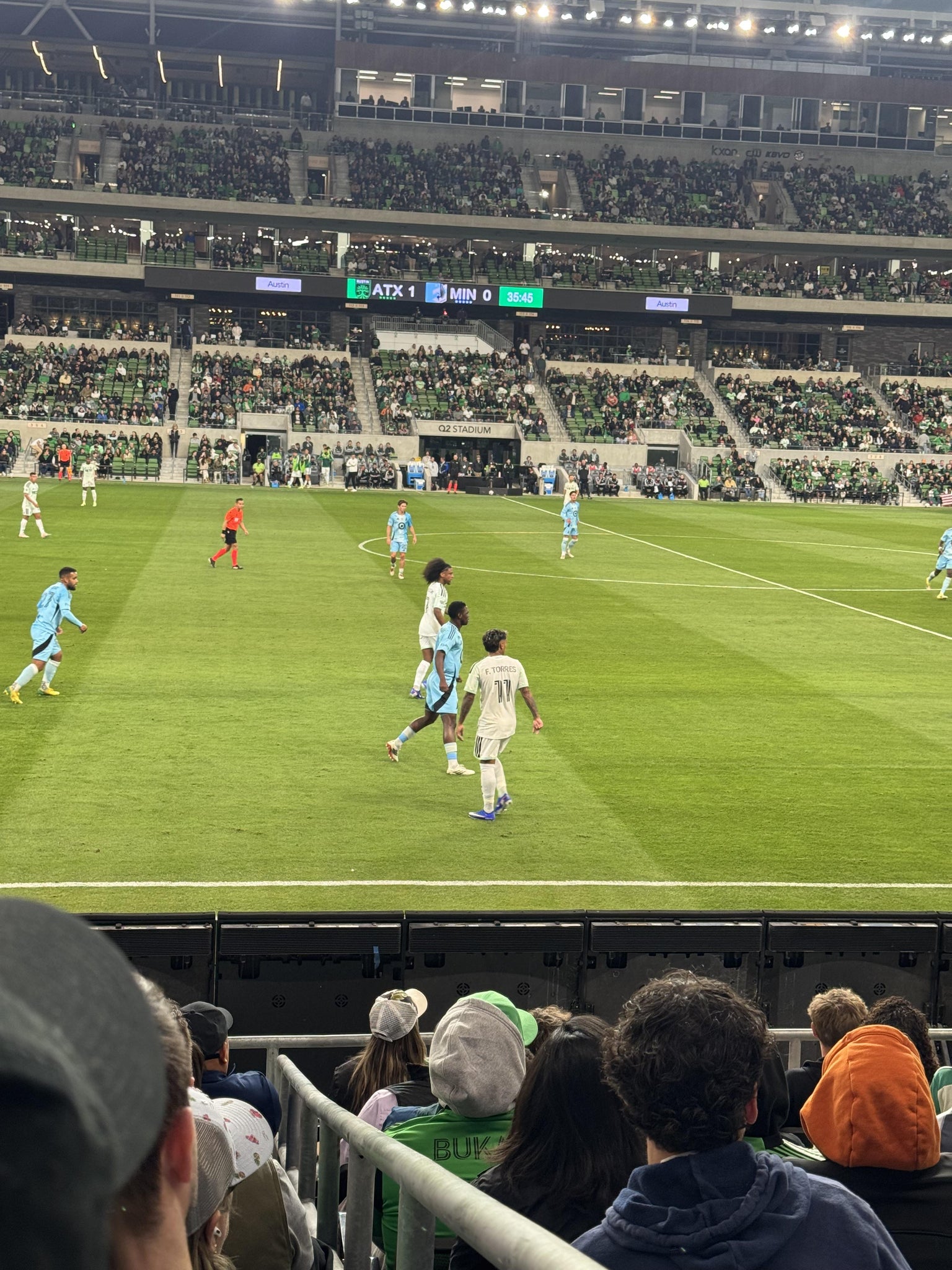 Real Fan View taken from Section 133 at Q2 Stadium by Lesly G