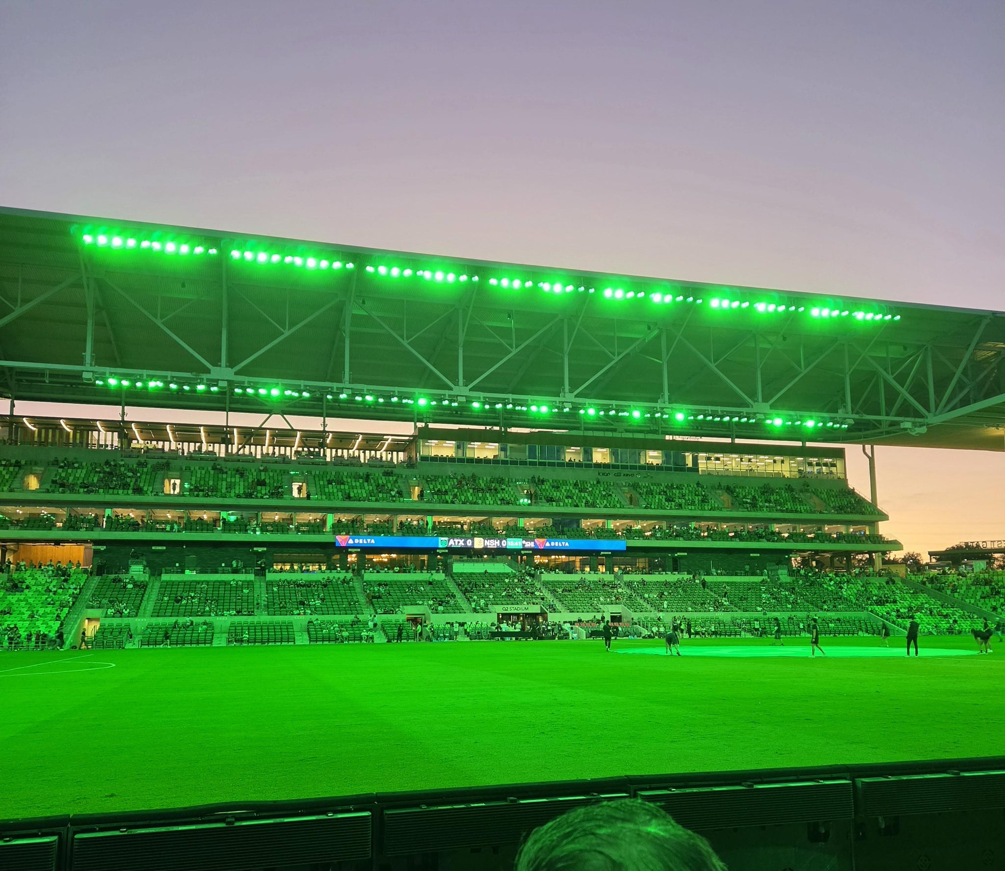 Real Fan View taken from Section 134 at Q2 Stadium by Johnathon B