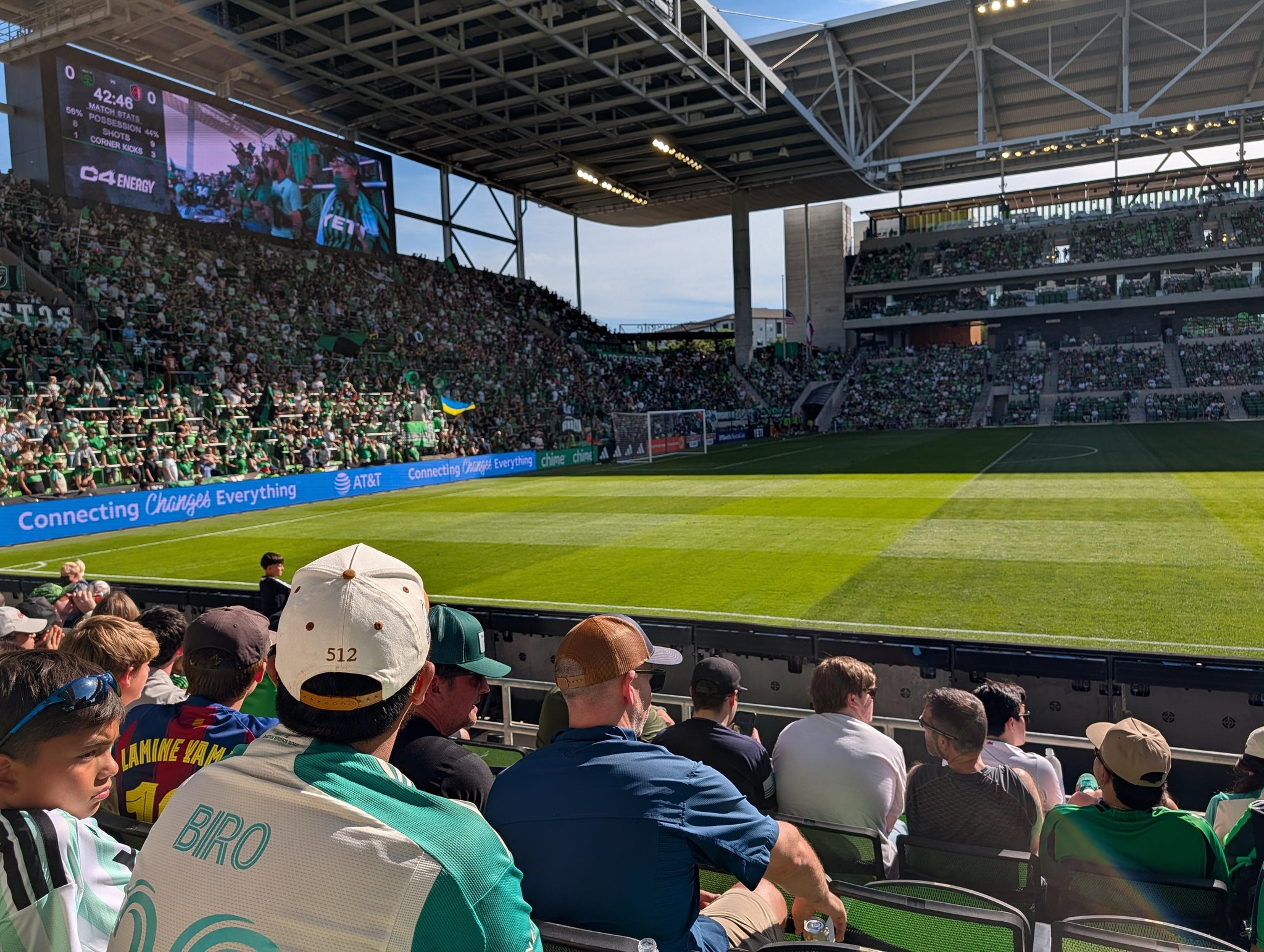 Real Fan View taken from Section 135 at Q2 Stadium by Adam B