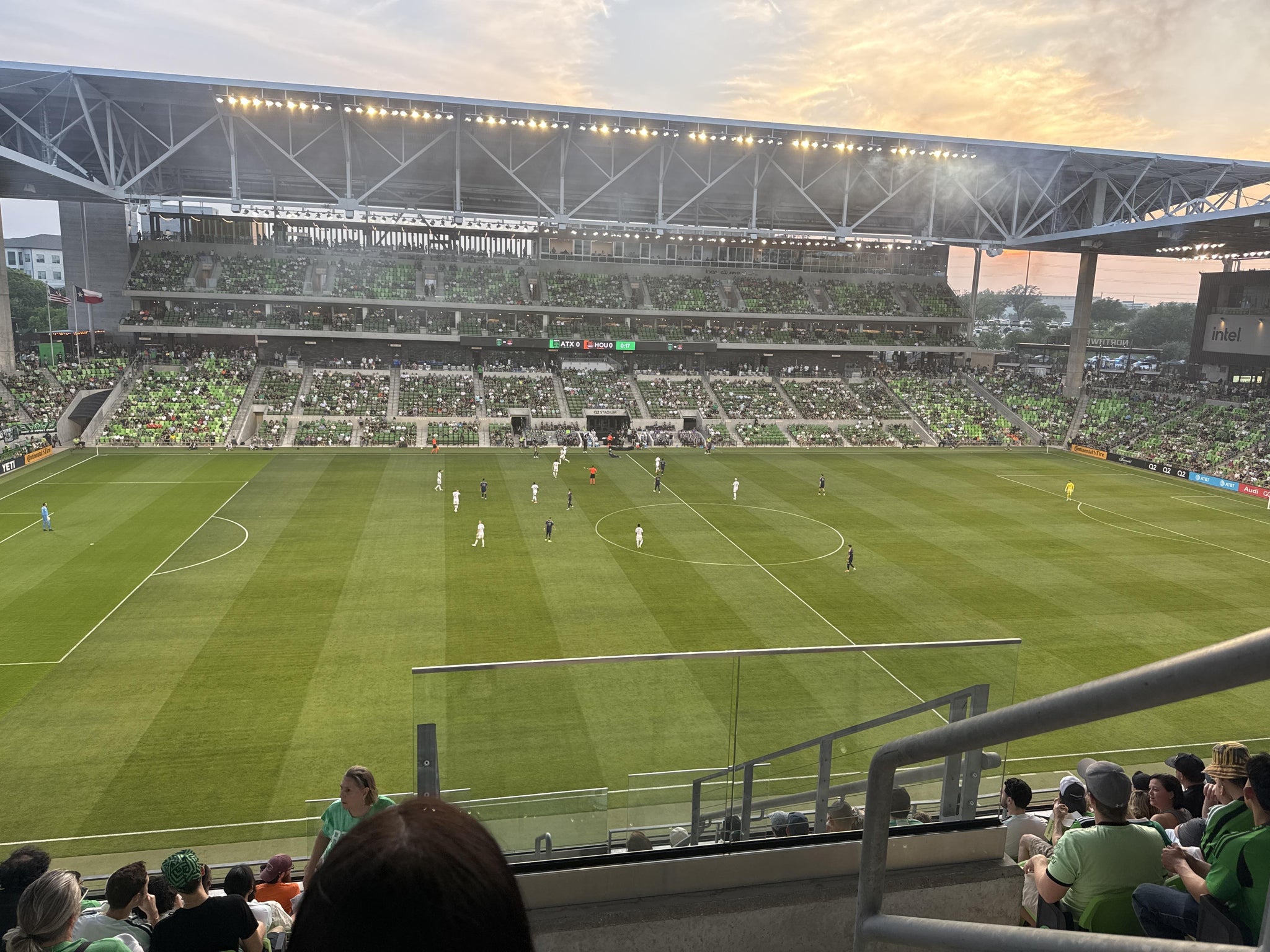 Real Fan View taken from Section 234 at Q2 Stadium by Arden E