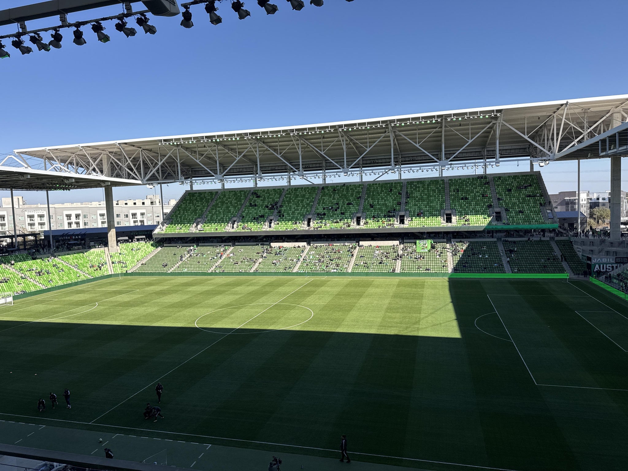 Real Fan View taken from Austin Telco Terrace 311 at Q2 Stadium by Keara O