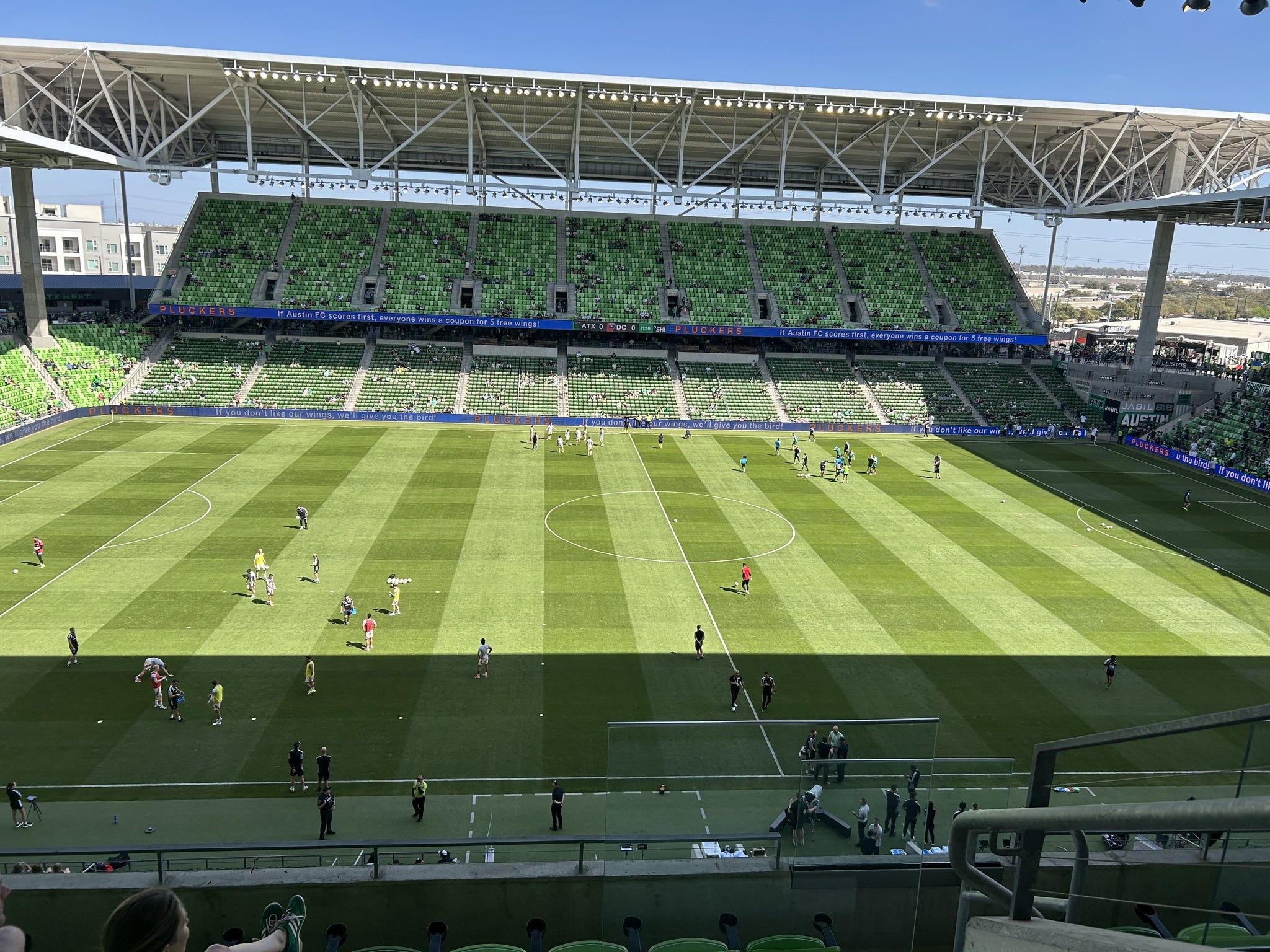 Real Fan View taken from Austin Telco Terrace 314 at Q2 Stadium by Andy H
