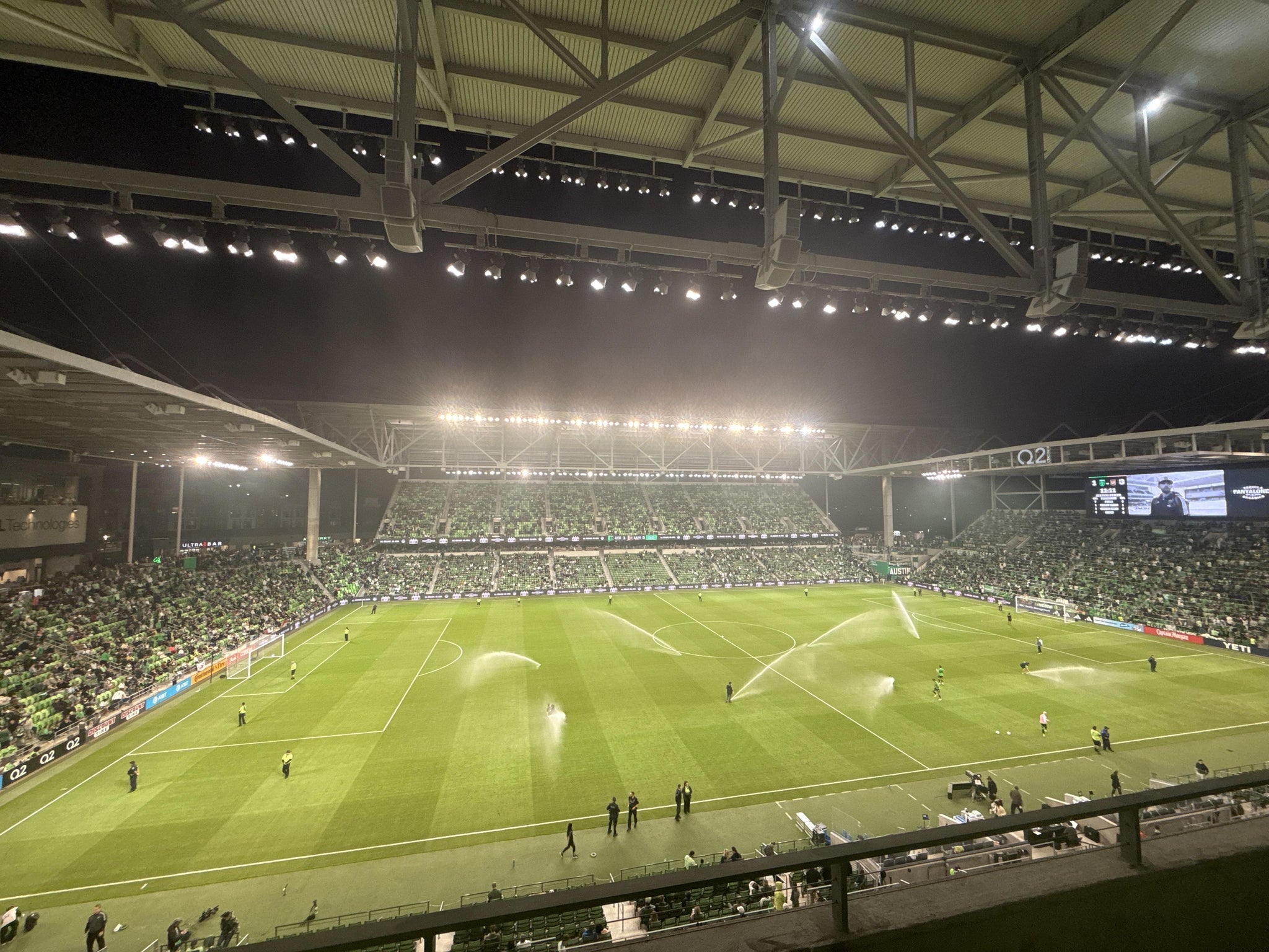 Real Fan View taken from Austin Telco Terrace 315 at Q2 Stadium by Cristian M