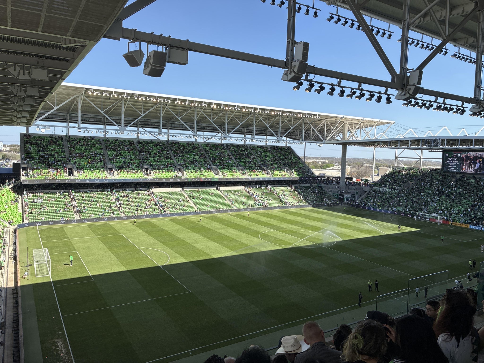 Real Fan View taken from Austin Telco Terrace 317 at Q2 Stadium by Jaime M