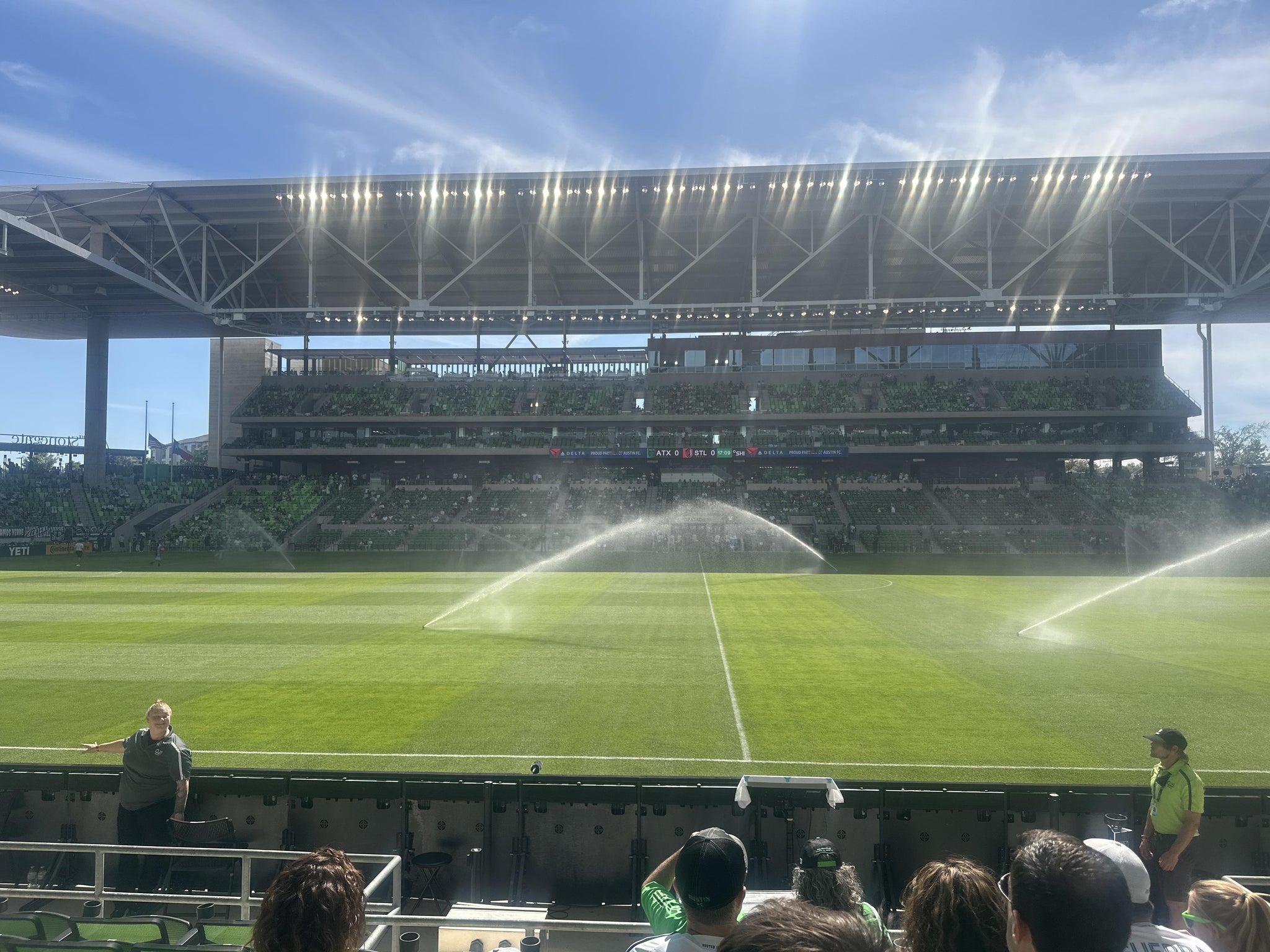 Real Fan View taken from East Club 132 at Q2 Stadium by Alejandro A