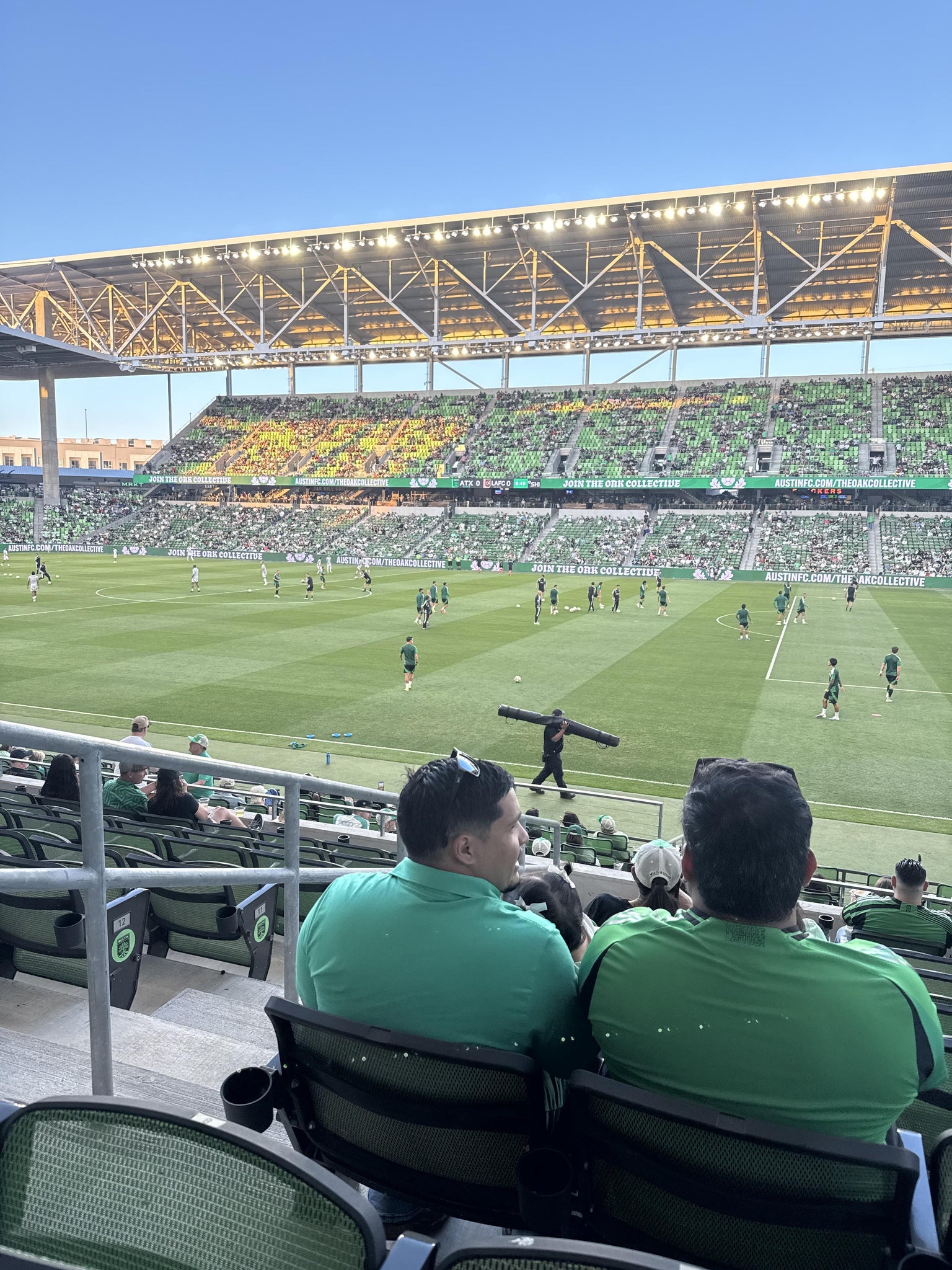 Real Fan View taken from Lexus Club 109 at Q2 Stadium by William R