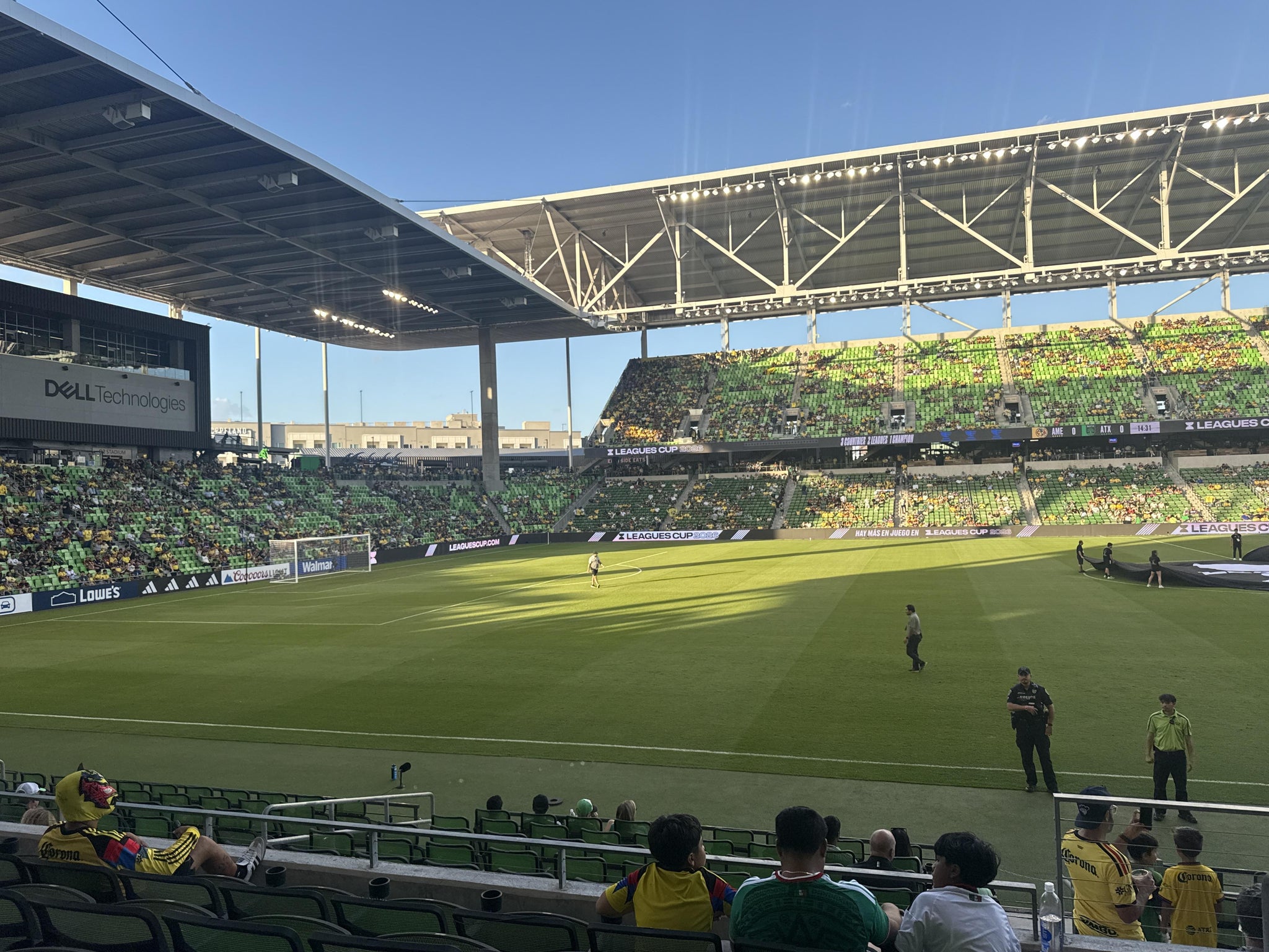 Real Fan View taken from Lexus Club 115 at Q2 Stadium by Juniior S